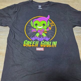 Funko Pop Tees Marvel Green Goblin Graphic T-Shirt Men's L Black 2019