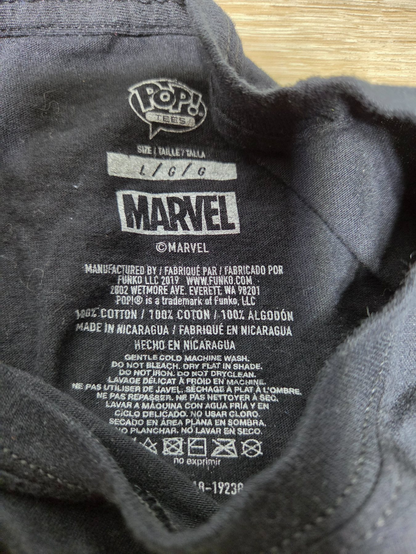 Funko Pop Tees Marvel Green Goblin Graphic T-Shirt Men's L Black 2019 - Image 3