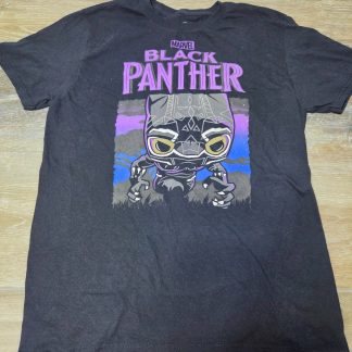 Funko Pop! Tees Marvel Black Panther Graphic T-Shirt Adult Medium Black