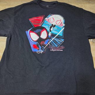 Marvel Spider-Man Across the Spider-Verse Graphic T-Shirt Men's XL Black