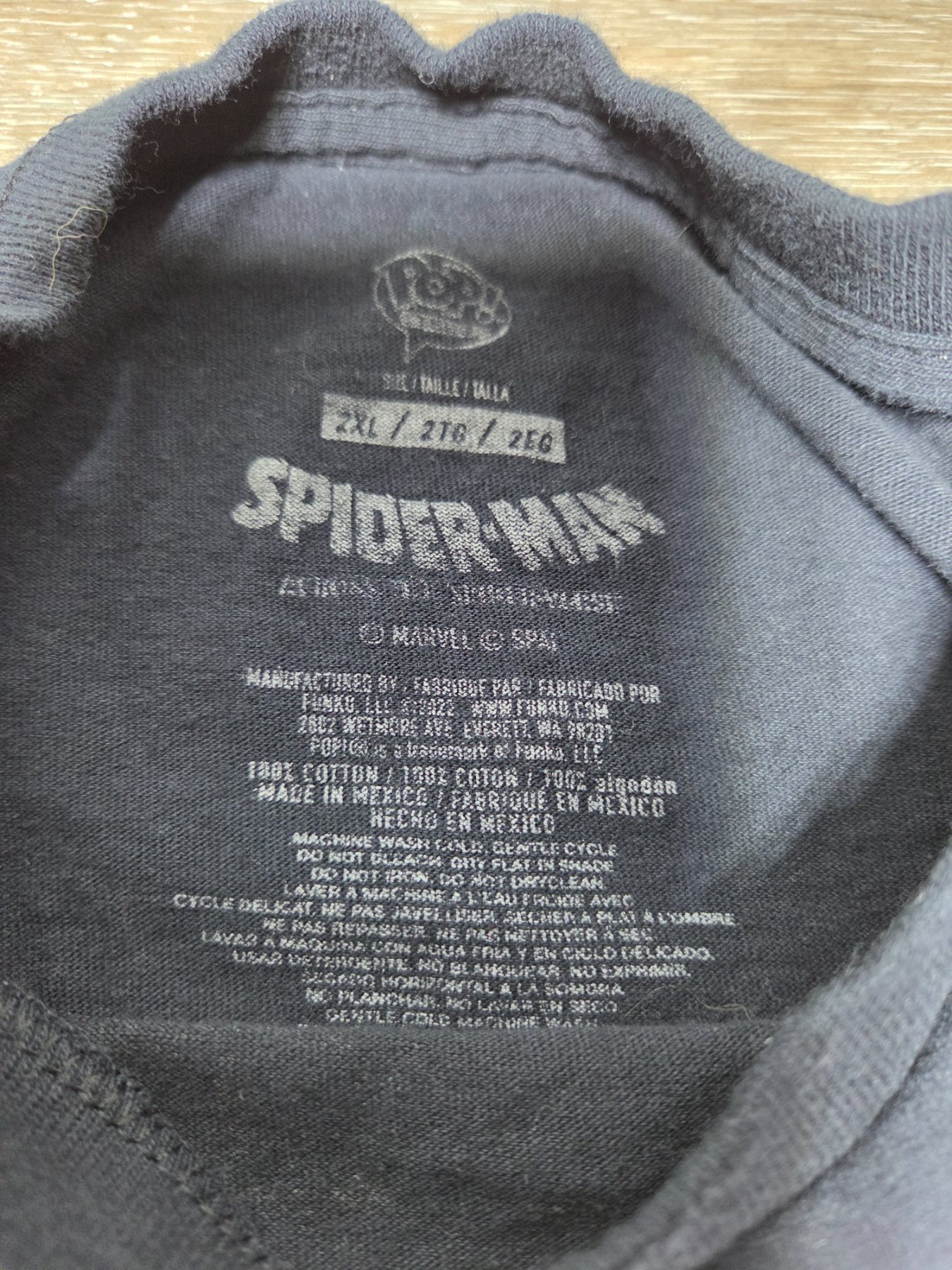 Marvel Spider-Man Across the Spider-Verse Graphic T-Shirt Men's XL Black - Image 3