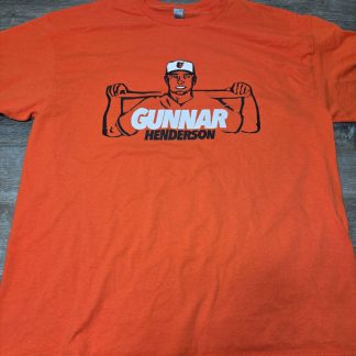 Gildan Gunnar Henderson Orioles Graphic T-Shirt Men's XL Orange