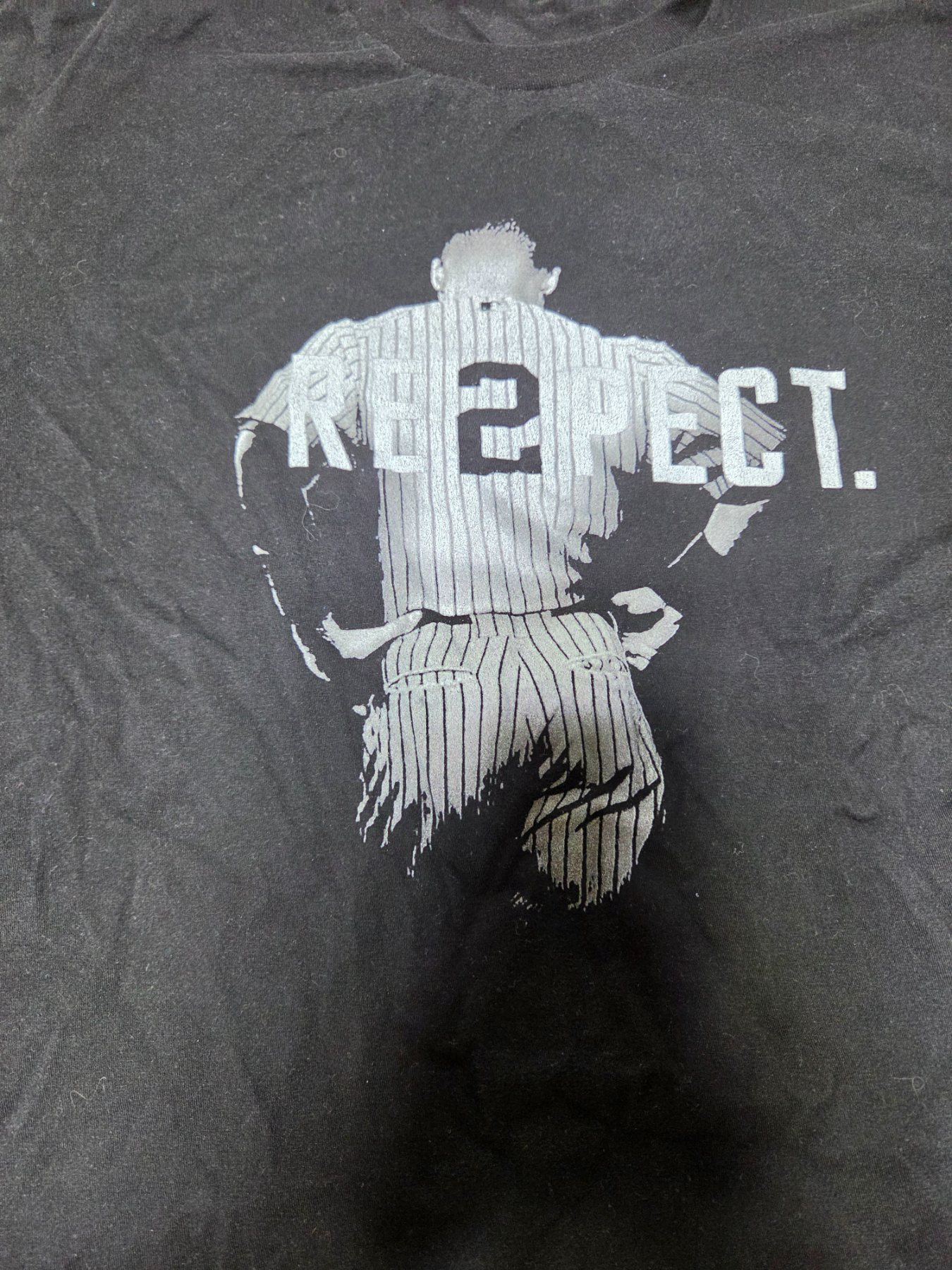 Derek Jeter Respect 2 Graphic T-Shirt Men's Black - Image 2