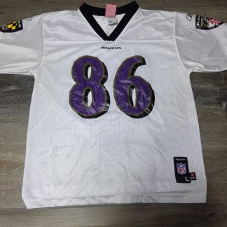 Reebok Baltimore Ravens Todd Heap #86 Youth L White NFL Jersey