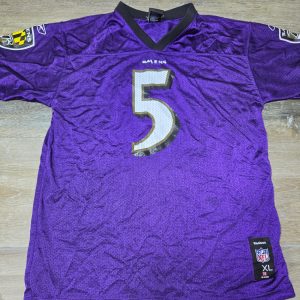 Reebok Baltimore Ravens Joe Flacco #5 Youth XL Purple NFL Jersey