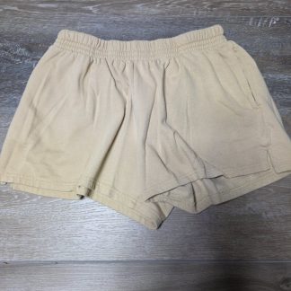 Chaserup Women's Lounge Shorts Elastic Waist Pockets Size M Beige