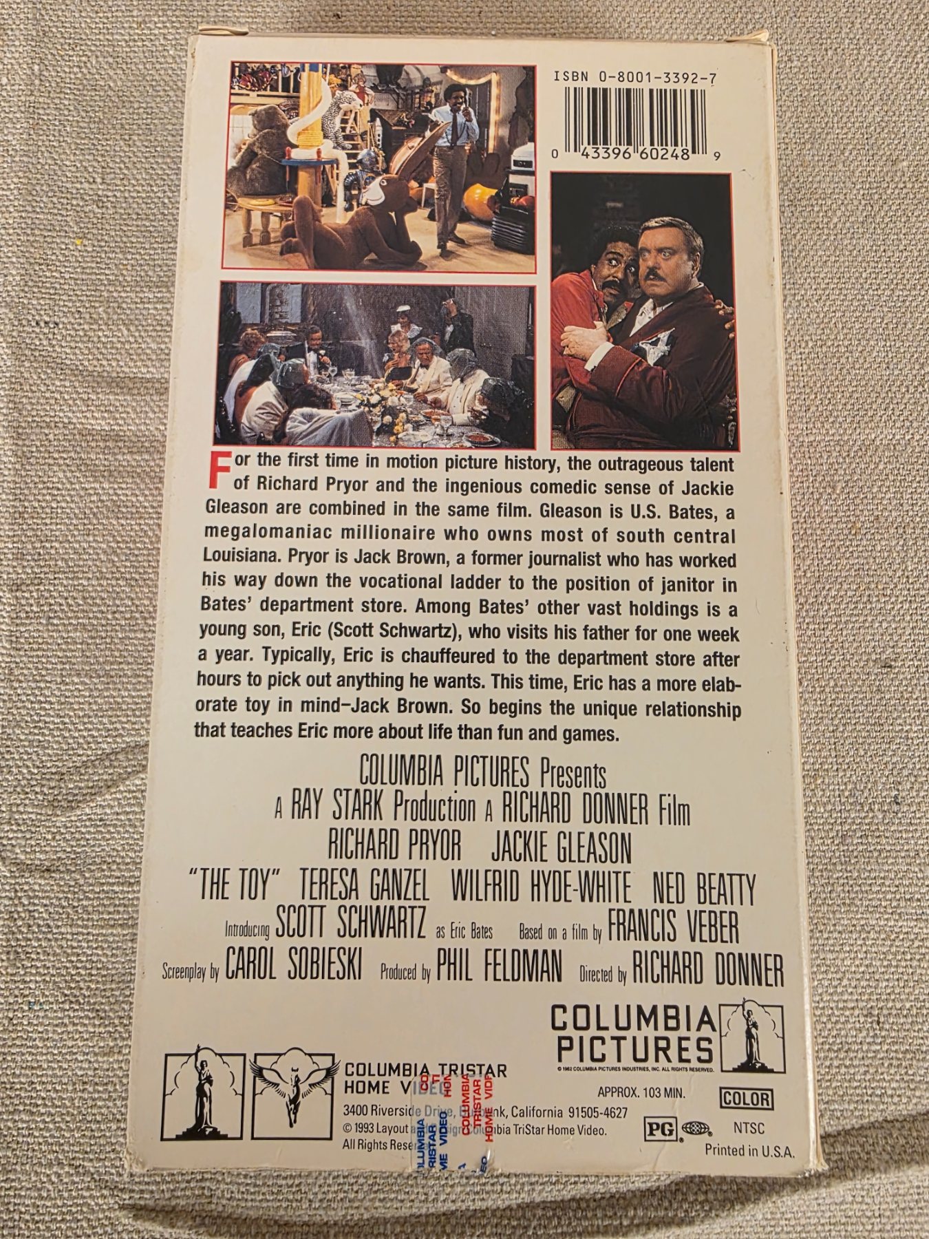 The Toy VHS 1982 Richard Pryor Jackie Gleason Comedy Movie - Image 2