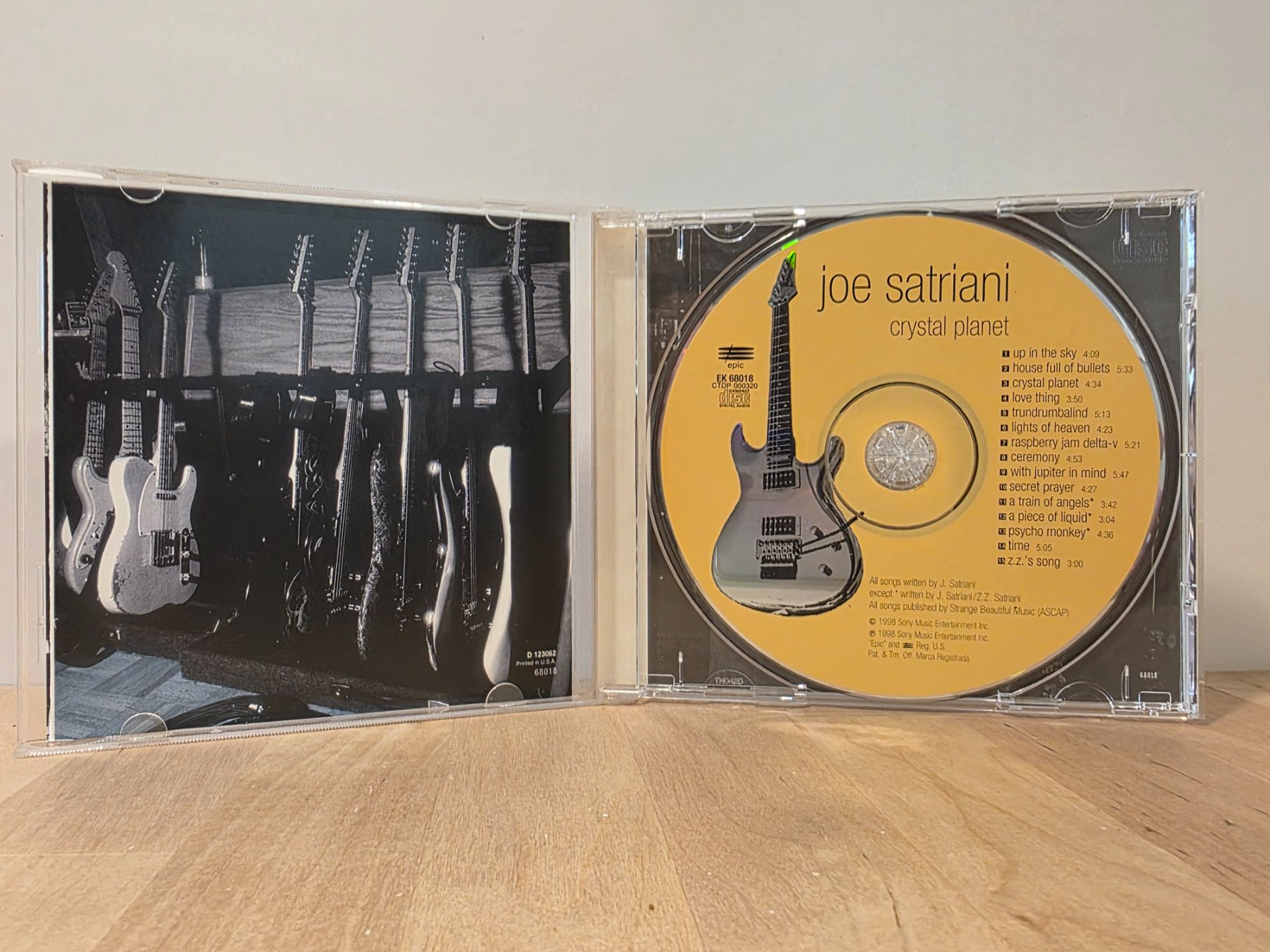 Joe Satriani Crystal Planet CD 1998 Epic Records Instrumental Rock - Image 3