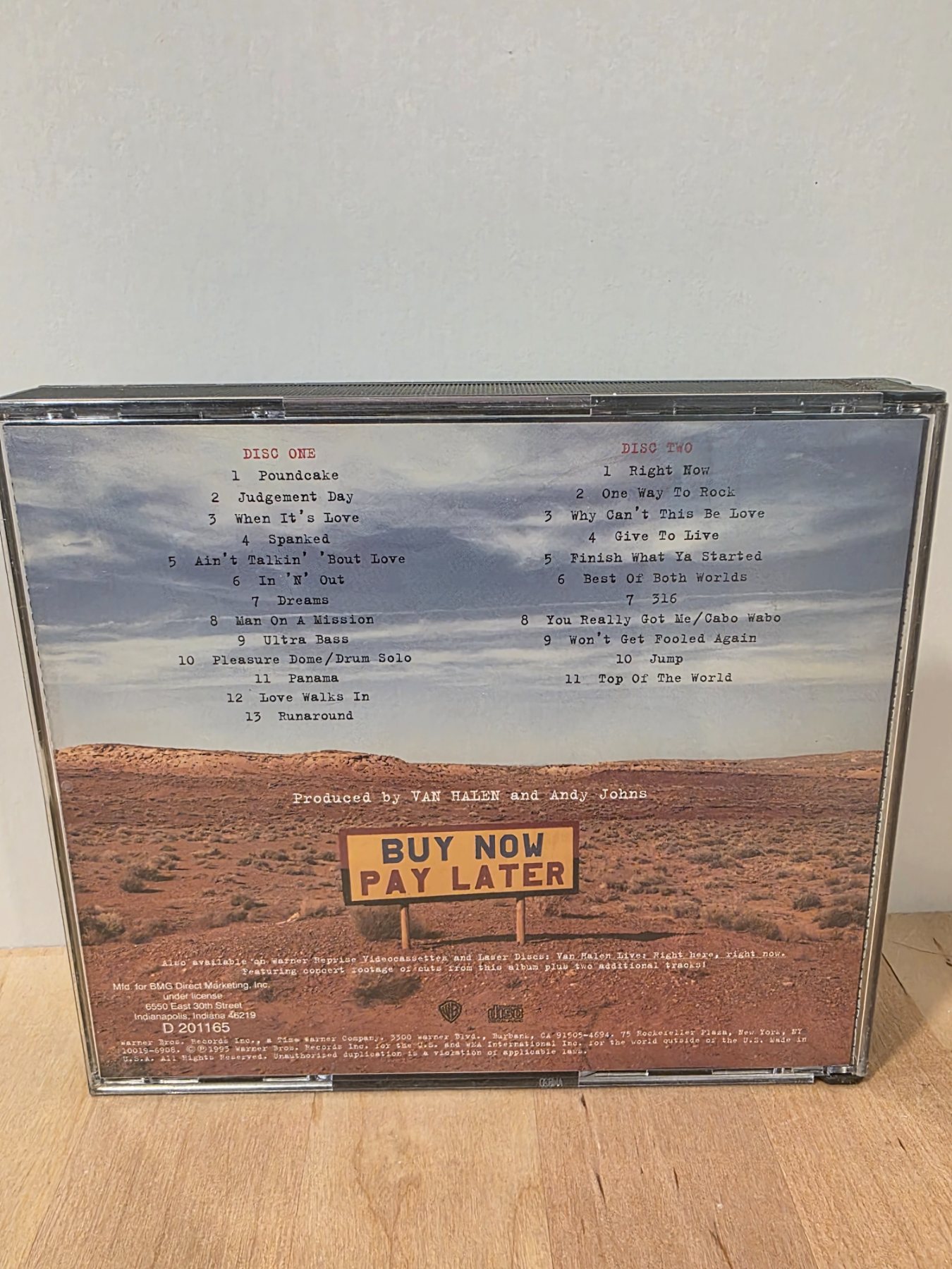 Van Halen Live: Right Here, Right Now 2 CD Set 1993 - Image 2