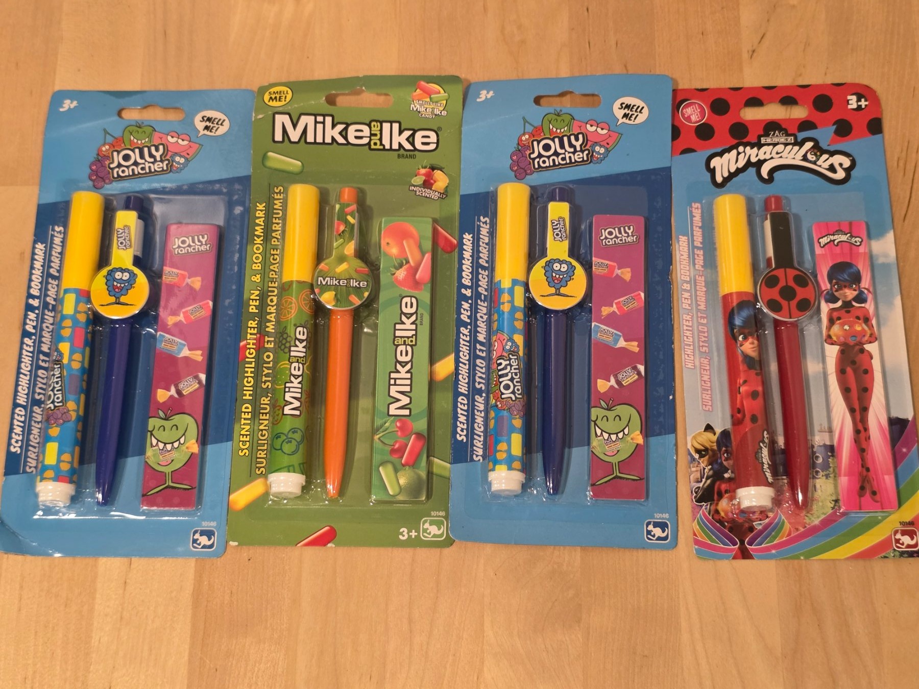 Kangaru Scented Highlighter Pen Bookmark Lot 4 Jolly Rancher Mike Ike Miraculous