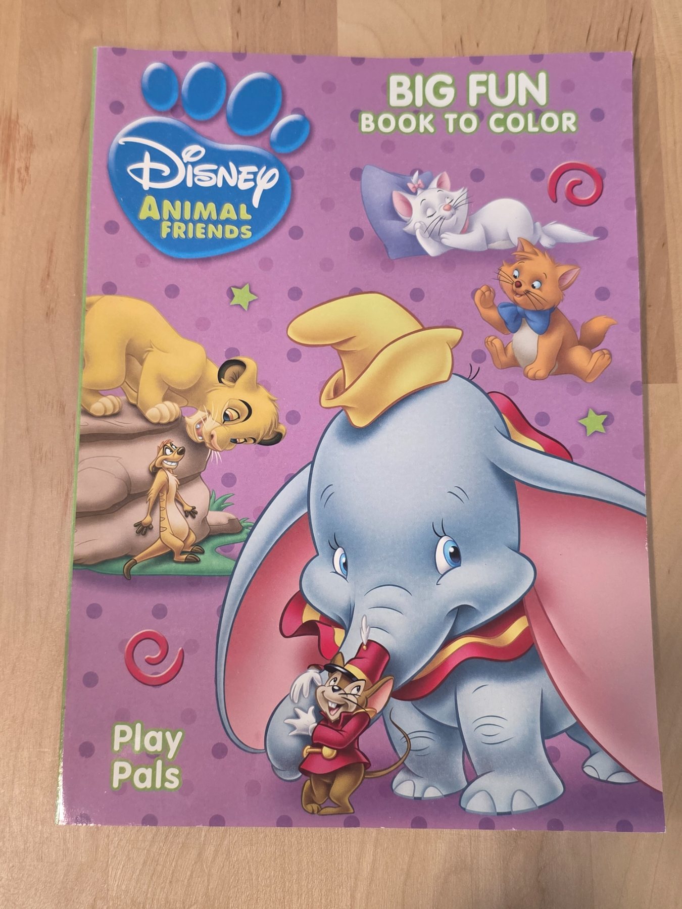 Disney Animal Friends Big Fun Book to Color Play Pals Bendon
