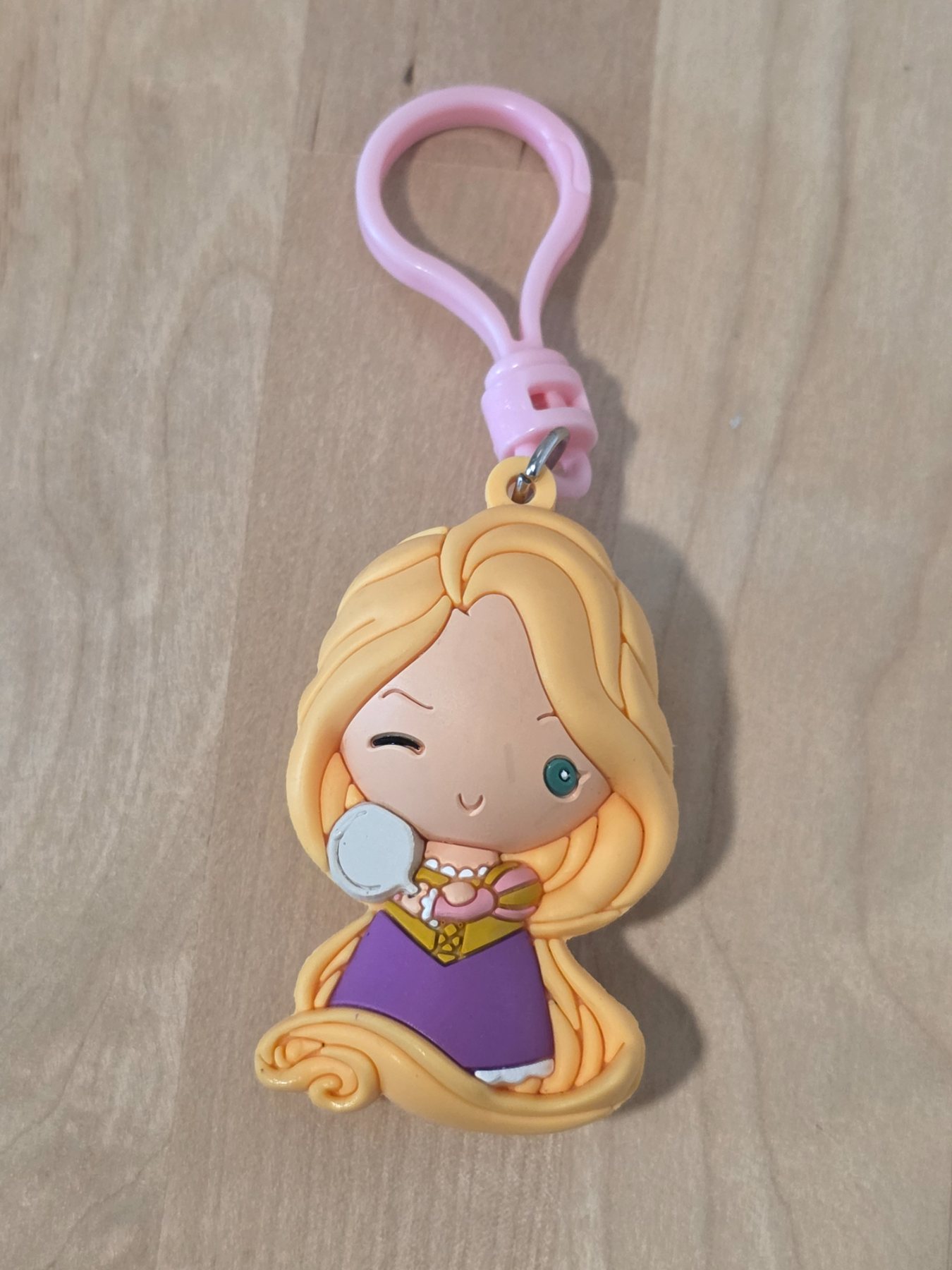 Disney Rapunzel Tangled Figural Bag Clip Keychain M.I.I.