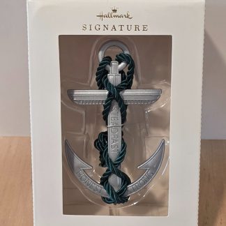 Hallmark Signature Set Sail for Happiness Anchor Rope Ornament 1HDL2137