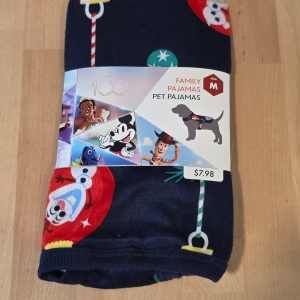 Disney 100 Pet Pajamas One Piece Holiday Medium Navy Blue
