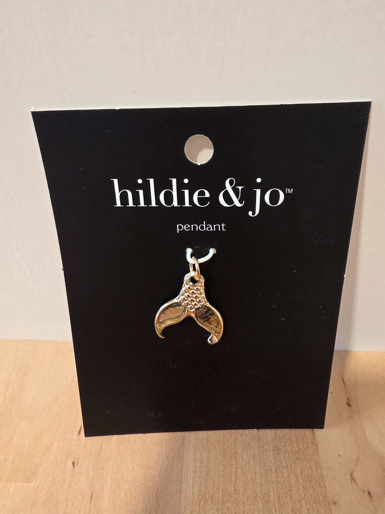 Hildie & Jo Gold Tone Mermaid Tail Pendant Charm