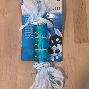 Multipet Canine Clean Peppermint Rope Dog Toy 3 TPR Balls