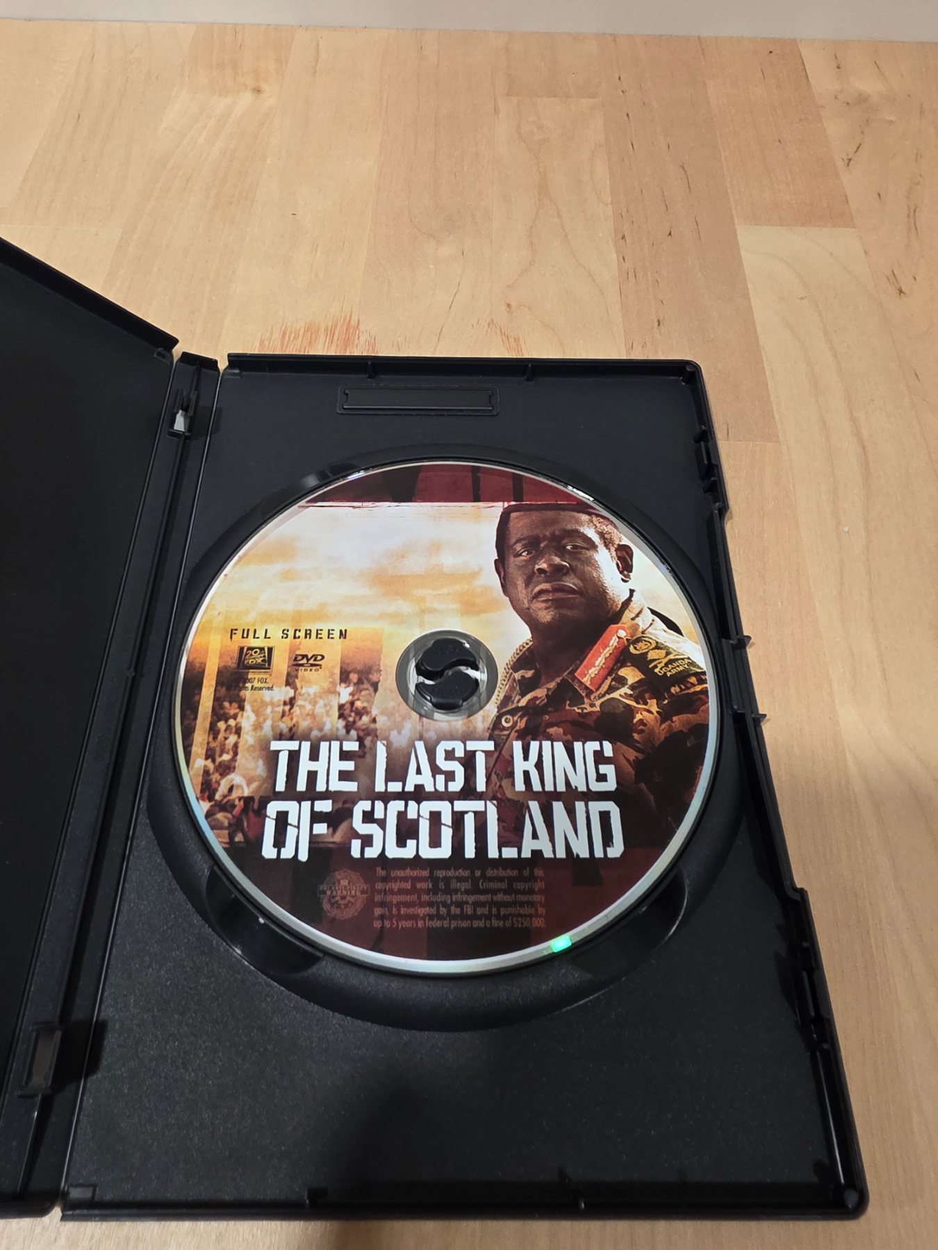 The Last King of Scotland DVD Full Screen Forest Whitaker James McAvoy - Image 3