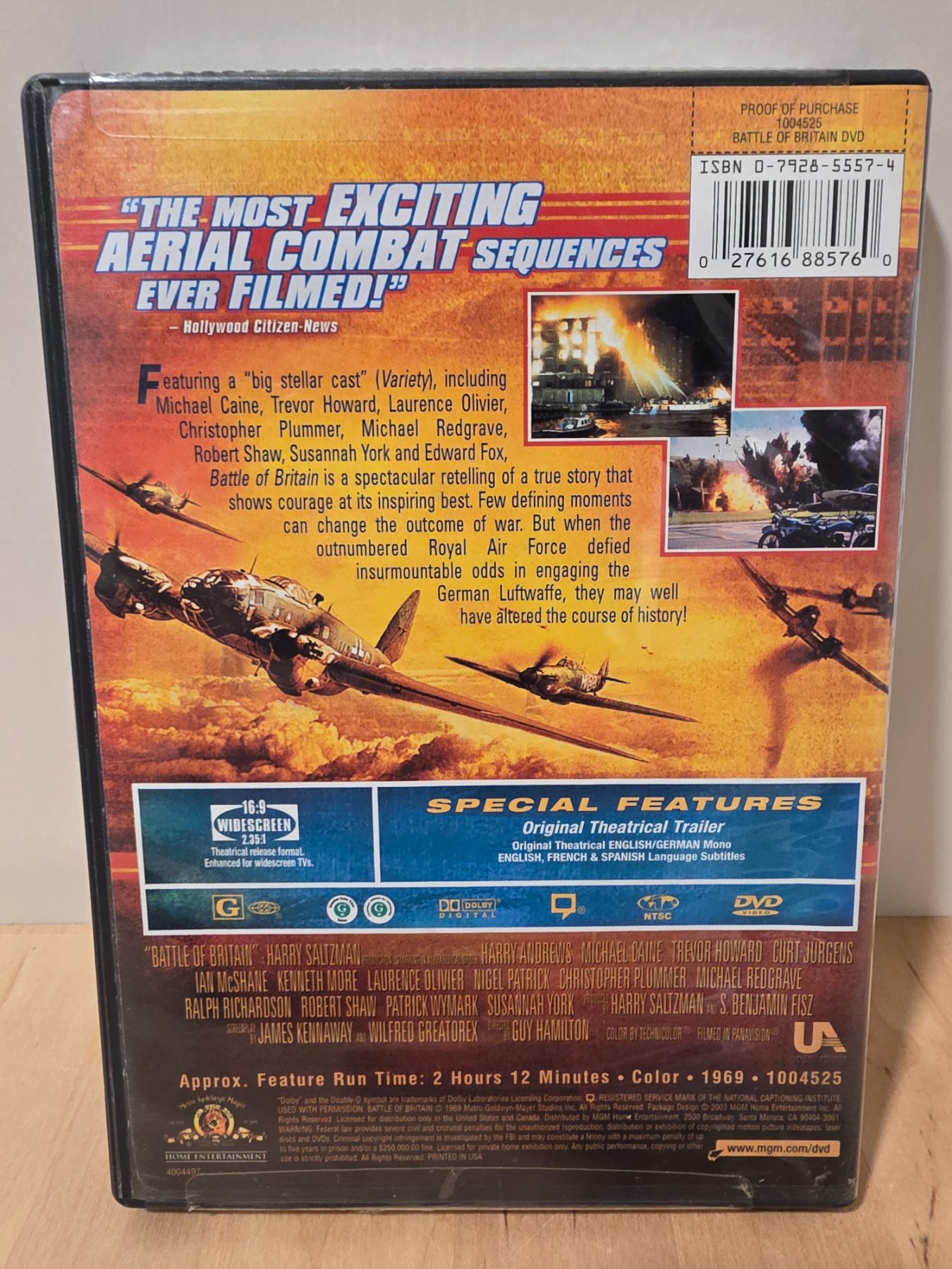 Battle of Britain DVD 1969 Widescreen MGM Michael Caine Laurence Olivier - Image 2