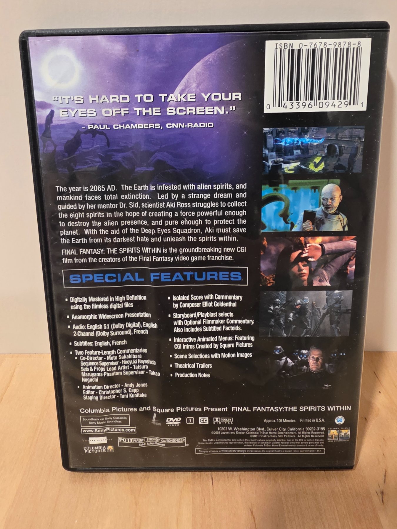 Final Fantasy The Spirits Within DVD 2001 Widescreen CGI Film - Image 2