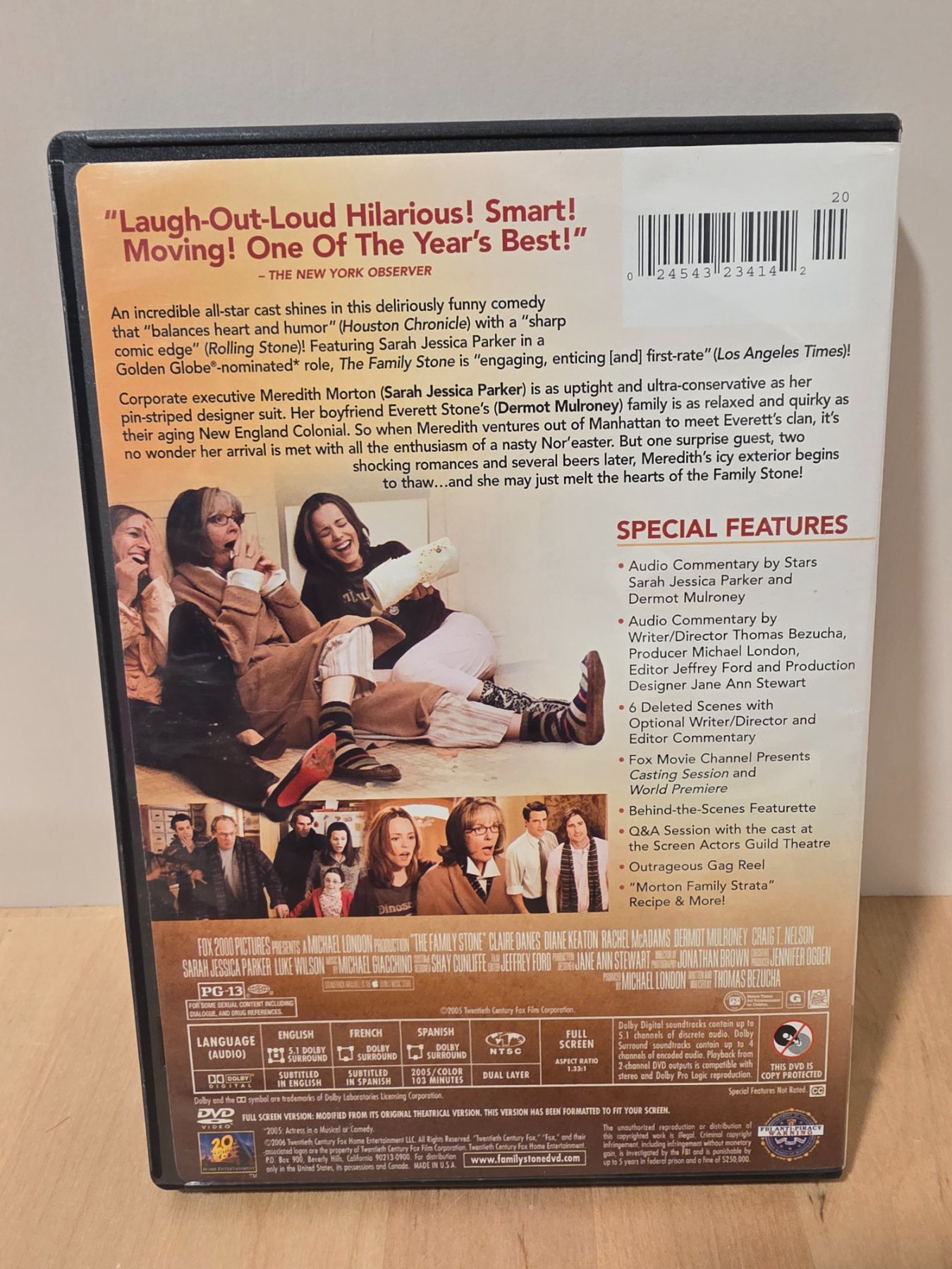The Family Stone Full Screen DVD 2006 Claire Danes Diane Keaton - Image 2