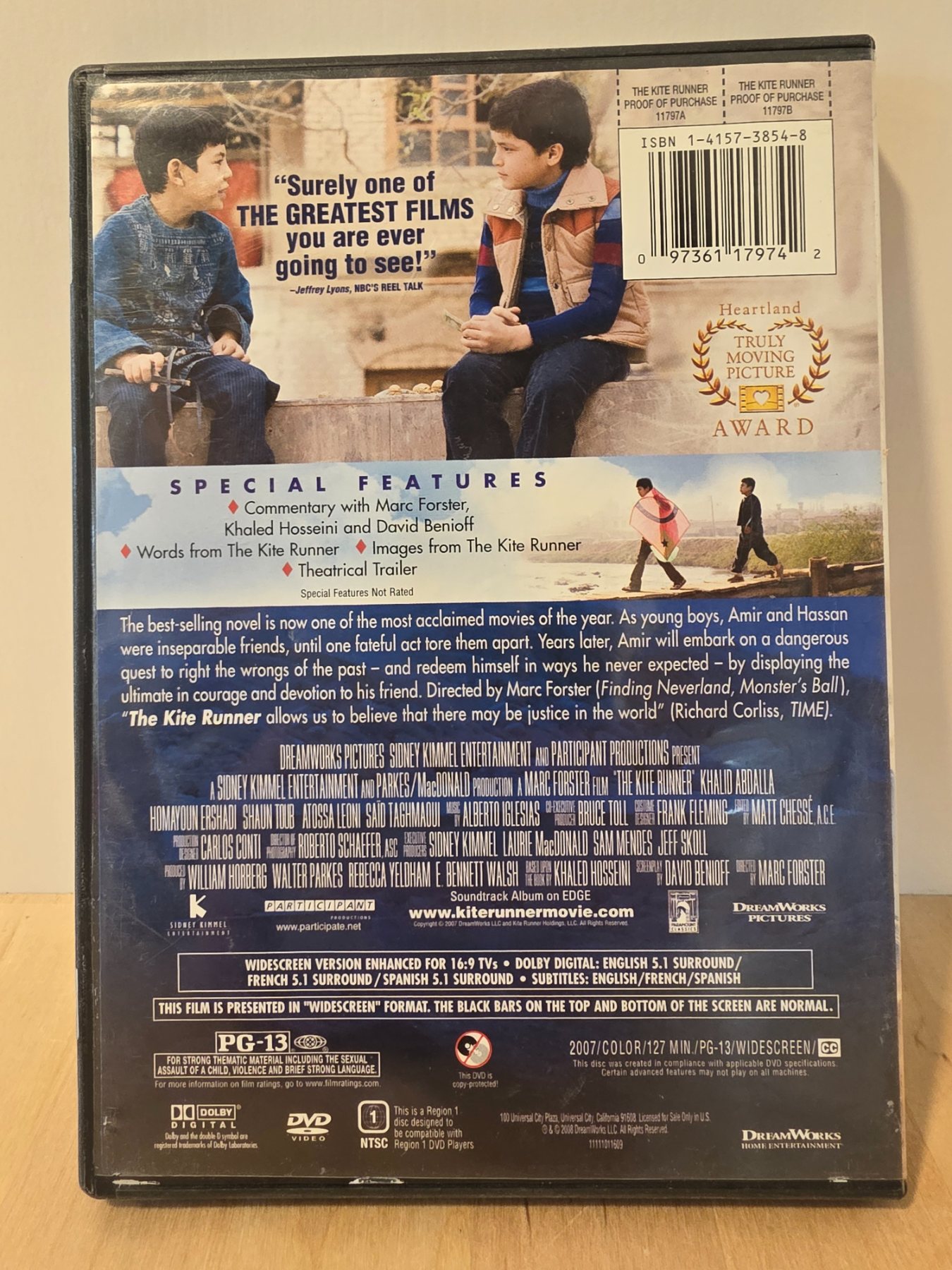 The Kite Runner DVD 2007 Widescreen PG-13 Drama - Image 2