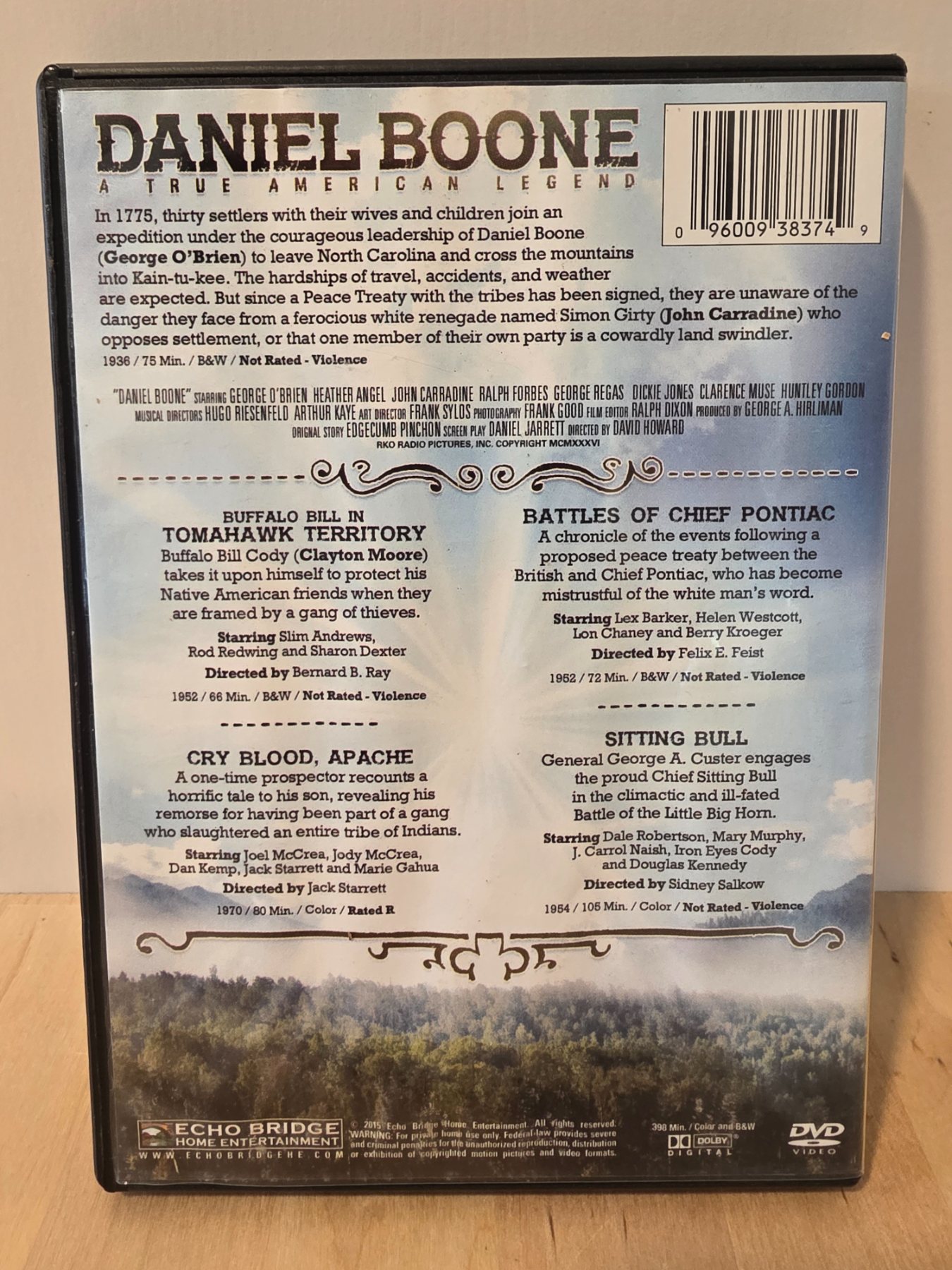 Daniel Boone A True American Legend DVD 2015 4 Bonus Movies - Image 2