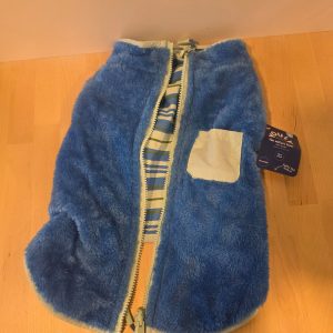 Youly Nature Lover Reversible Dog Pet Coat Medium Blue Striped