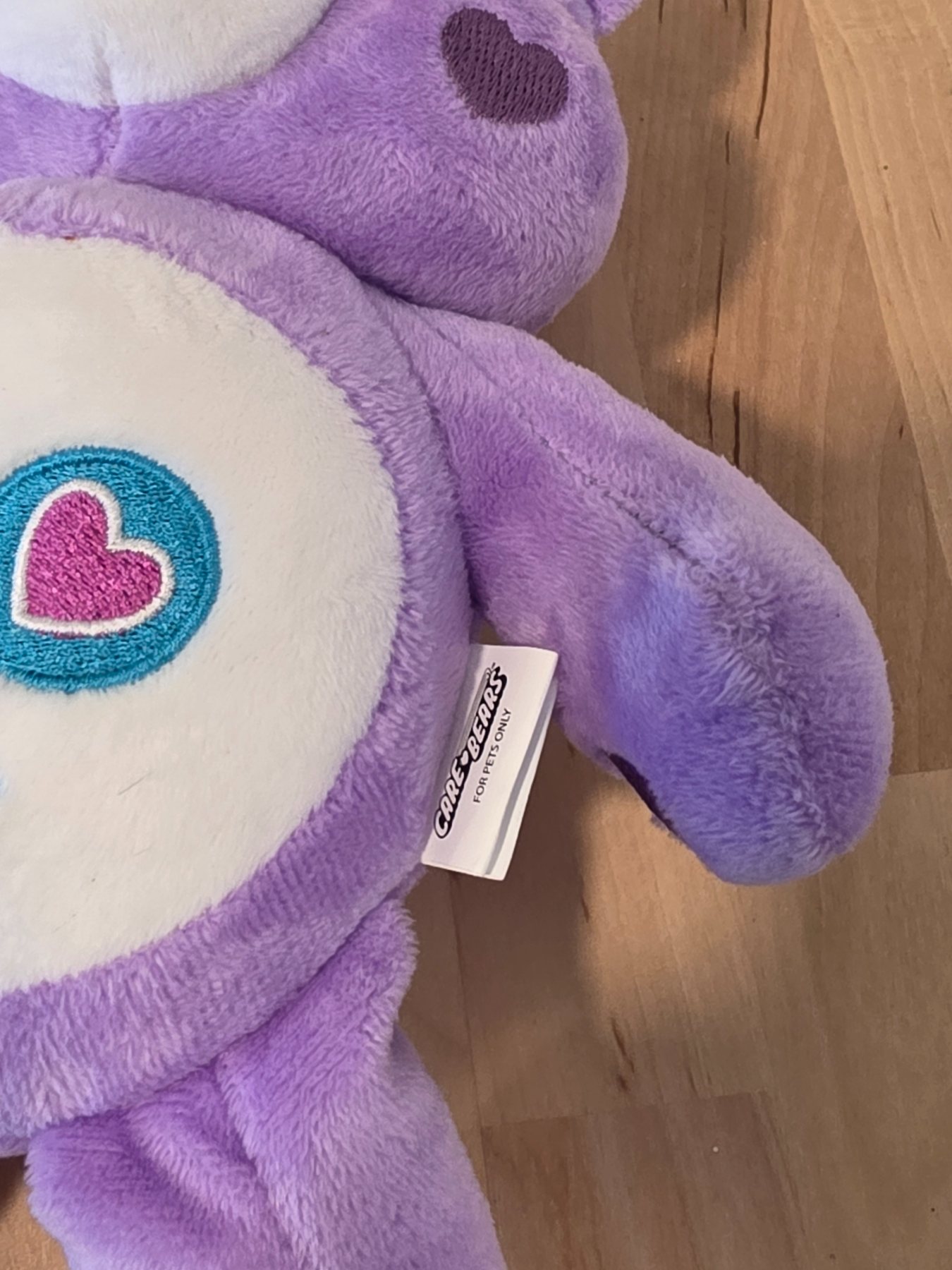 Care Bears Share Bear Purple Plush Dog Toy Fetch for Pets - Image 3