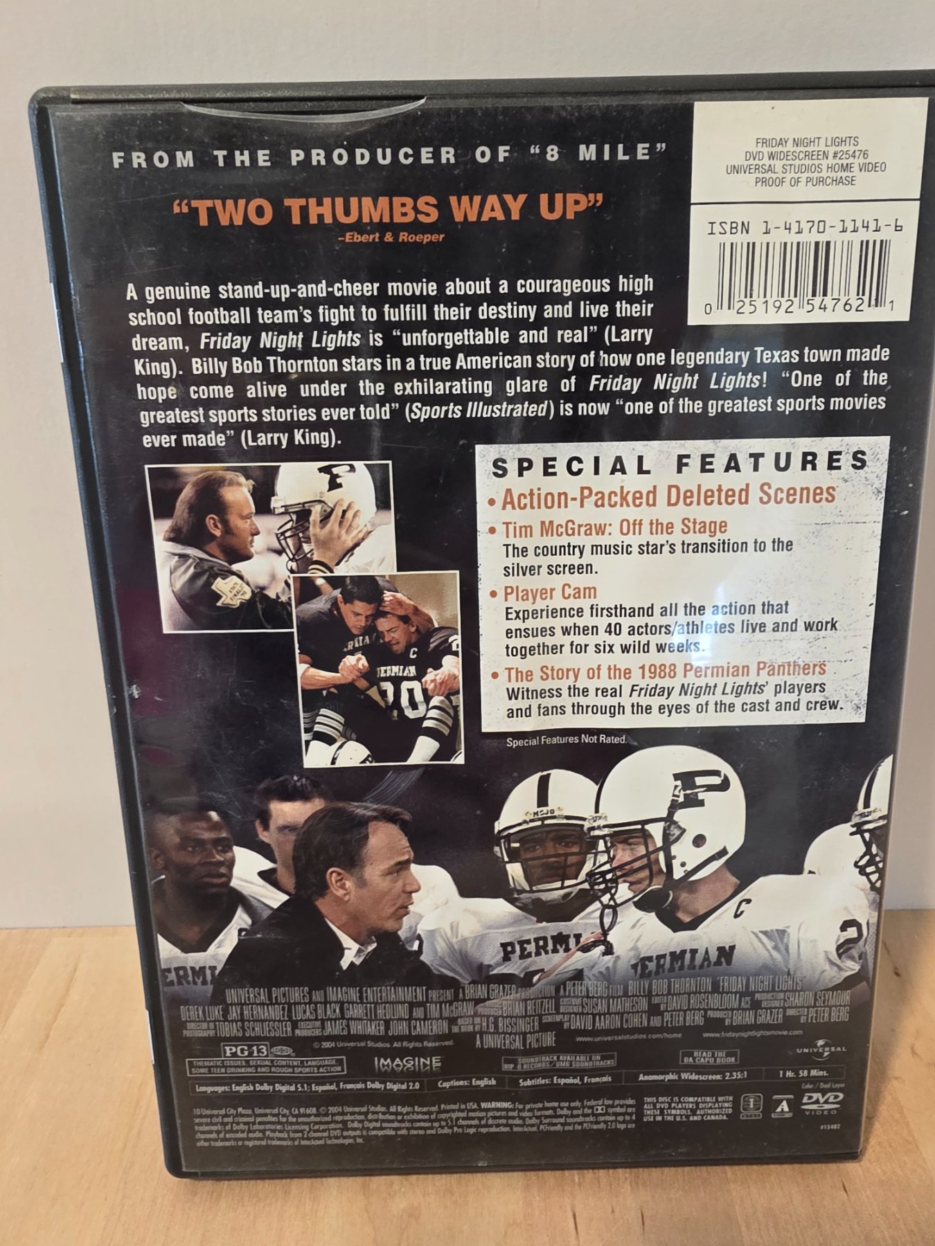Friday Night Lights DVD 2004 Widescreen Billy Bob Thornton - Image 2