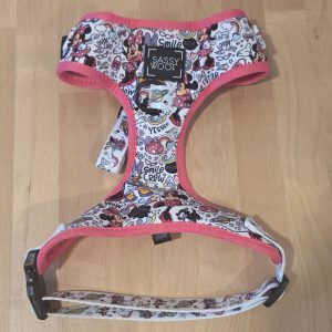 Sassy Woof Disney Minnie Mouse Adjustable Mesh Dog Harness Size M Pink