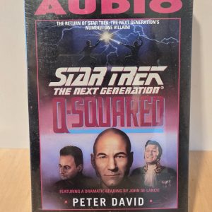 Star Trek TNG Q-Squared Peter David 2-Cassette Audiobook John de Lancie