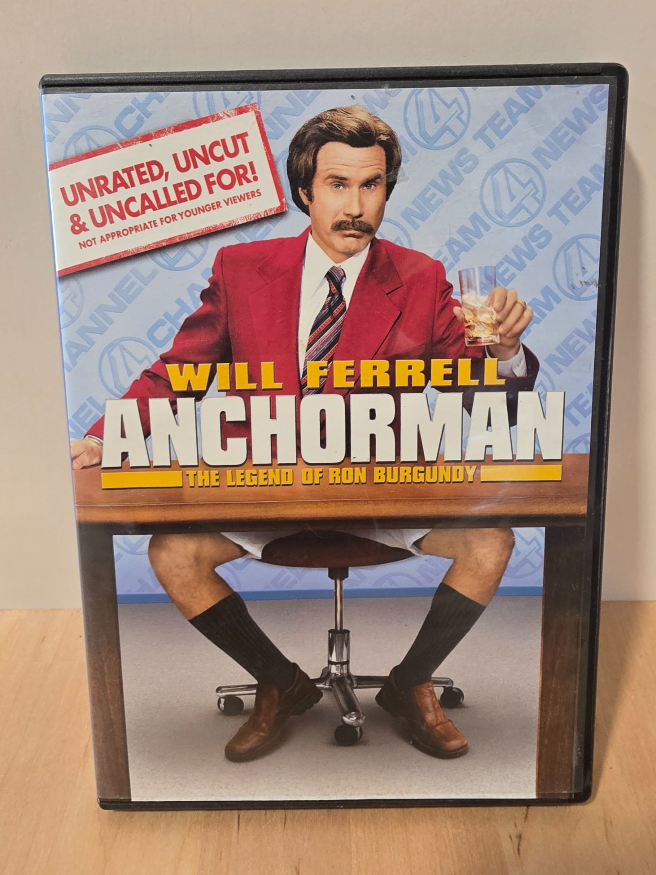 Anchorman The Legend of Ron Burgundy Unrated DVD 2004 Will Ferrell