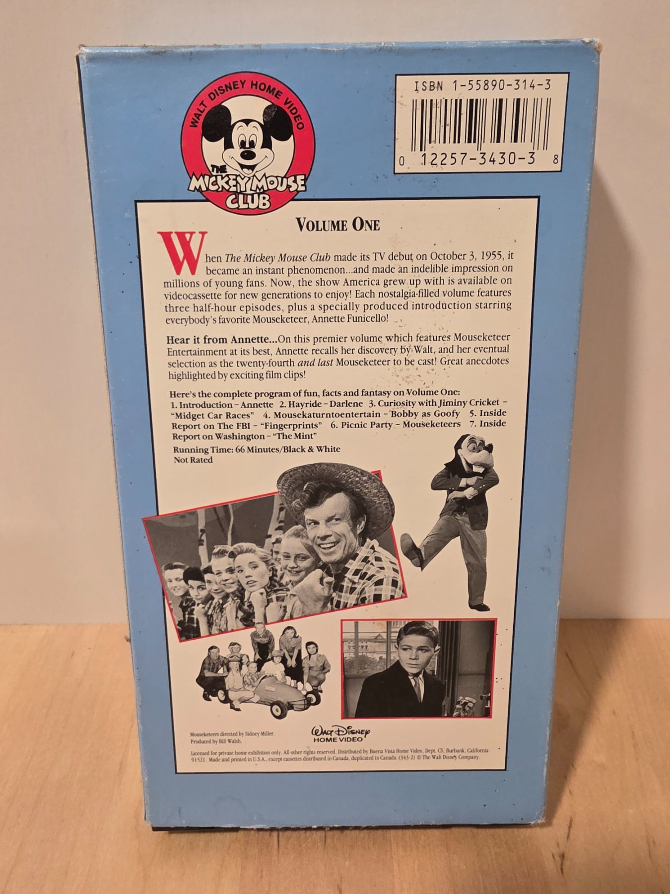 The Mickey Mouse Club Volume One Walt Disney Home Video VHS 1957-58 - Image 2