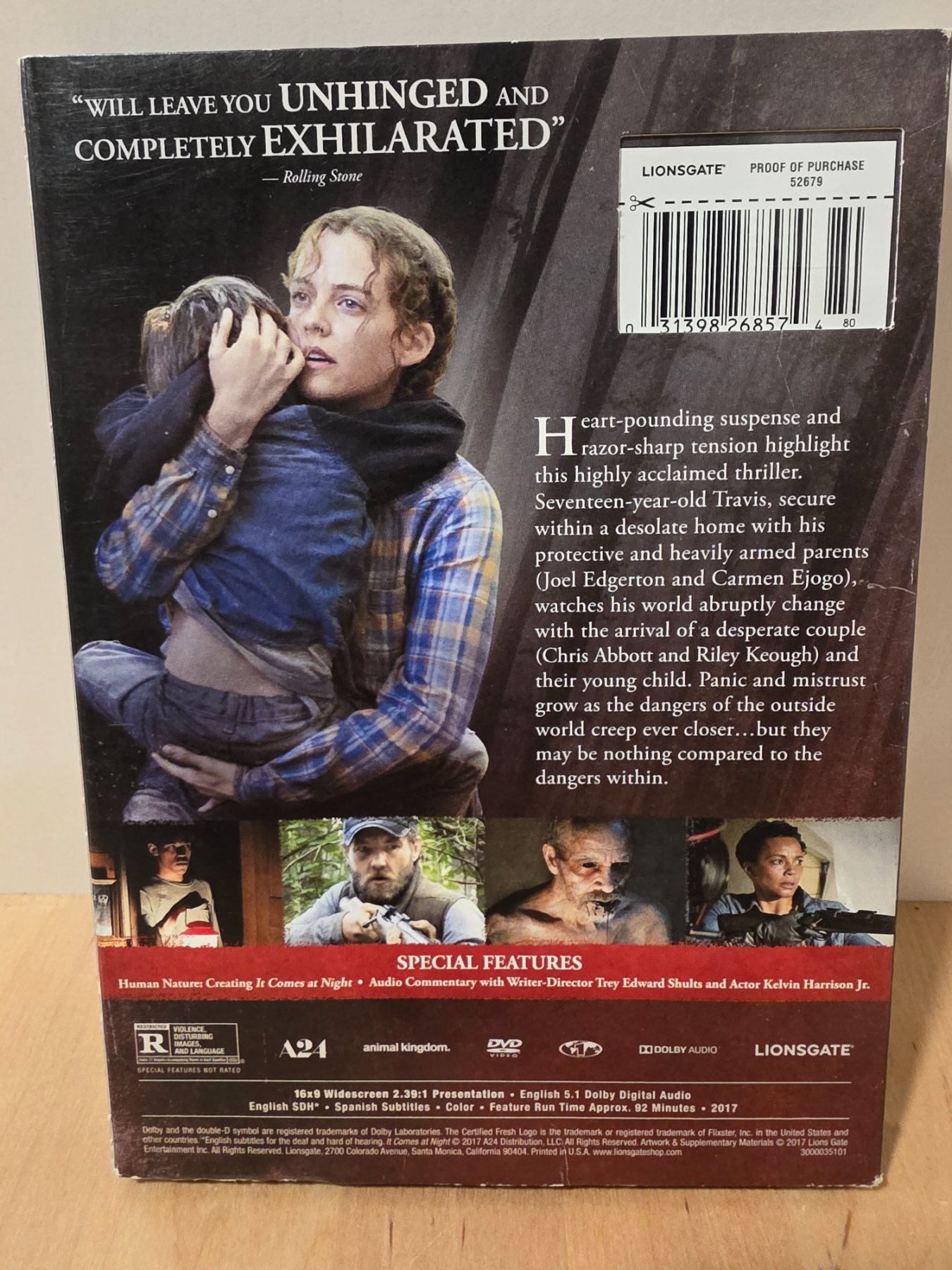 It Comes at Night DVD 2017 Widescreen Joel Edgerton A24 Lionsgate - Image 2