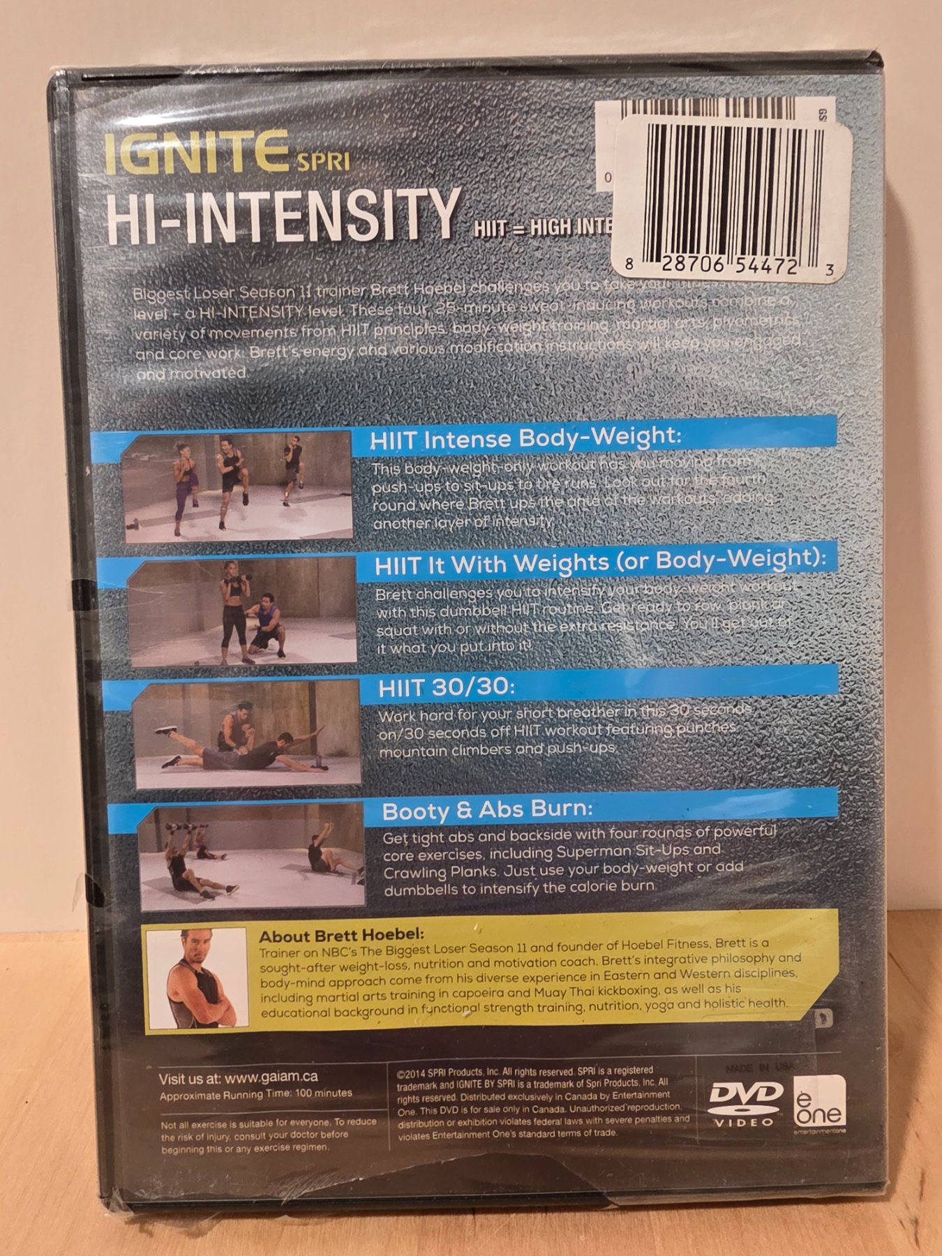 Ignite by SPRI Hi-Intensity DVD Brett Hoebel 4 25-Minute Workouts - Image 2