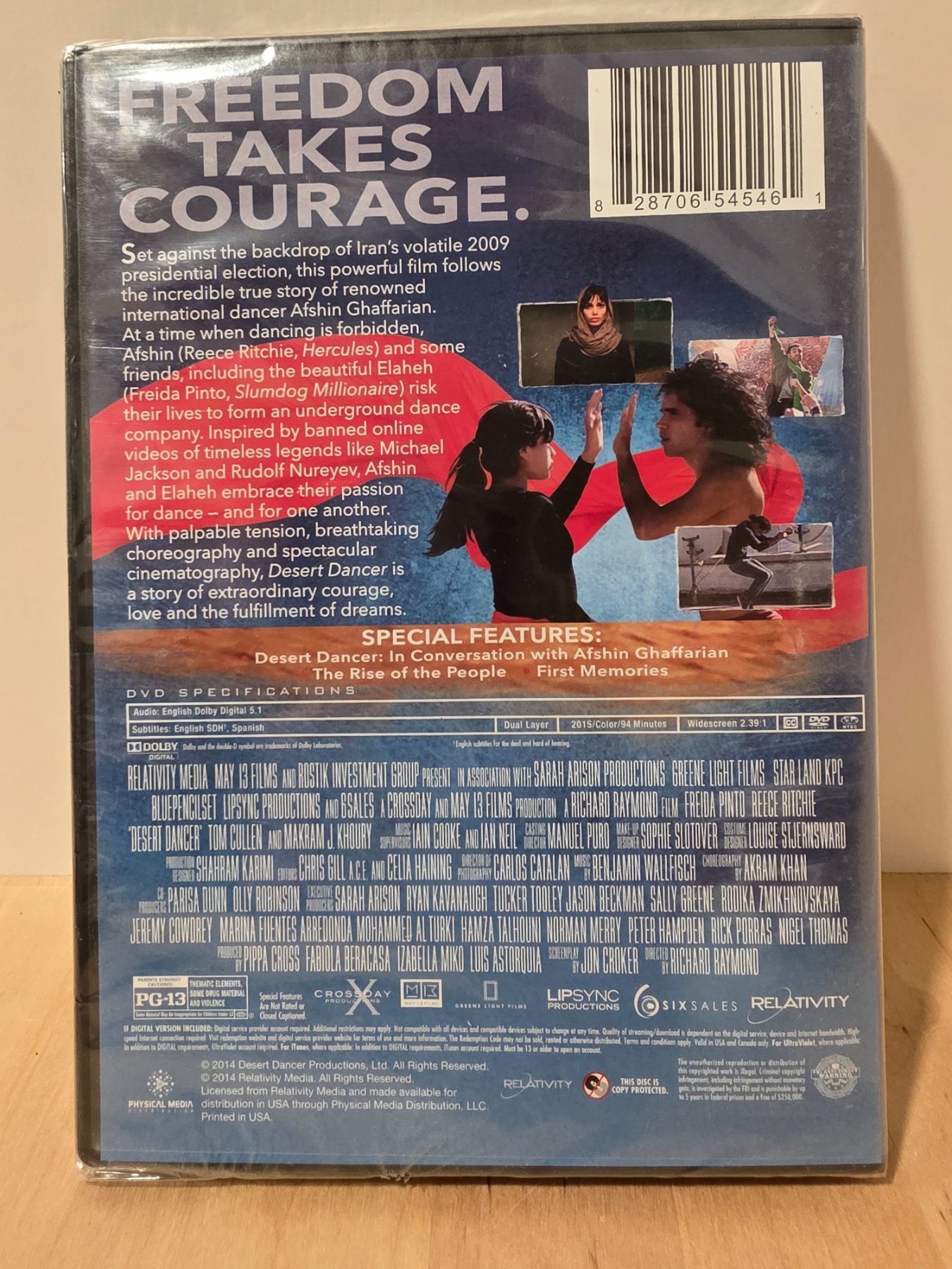 Desert Dancer DVD 2015 Freida Pinto Reece Ritchie PG-13 - Image 2