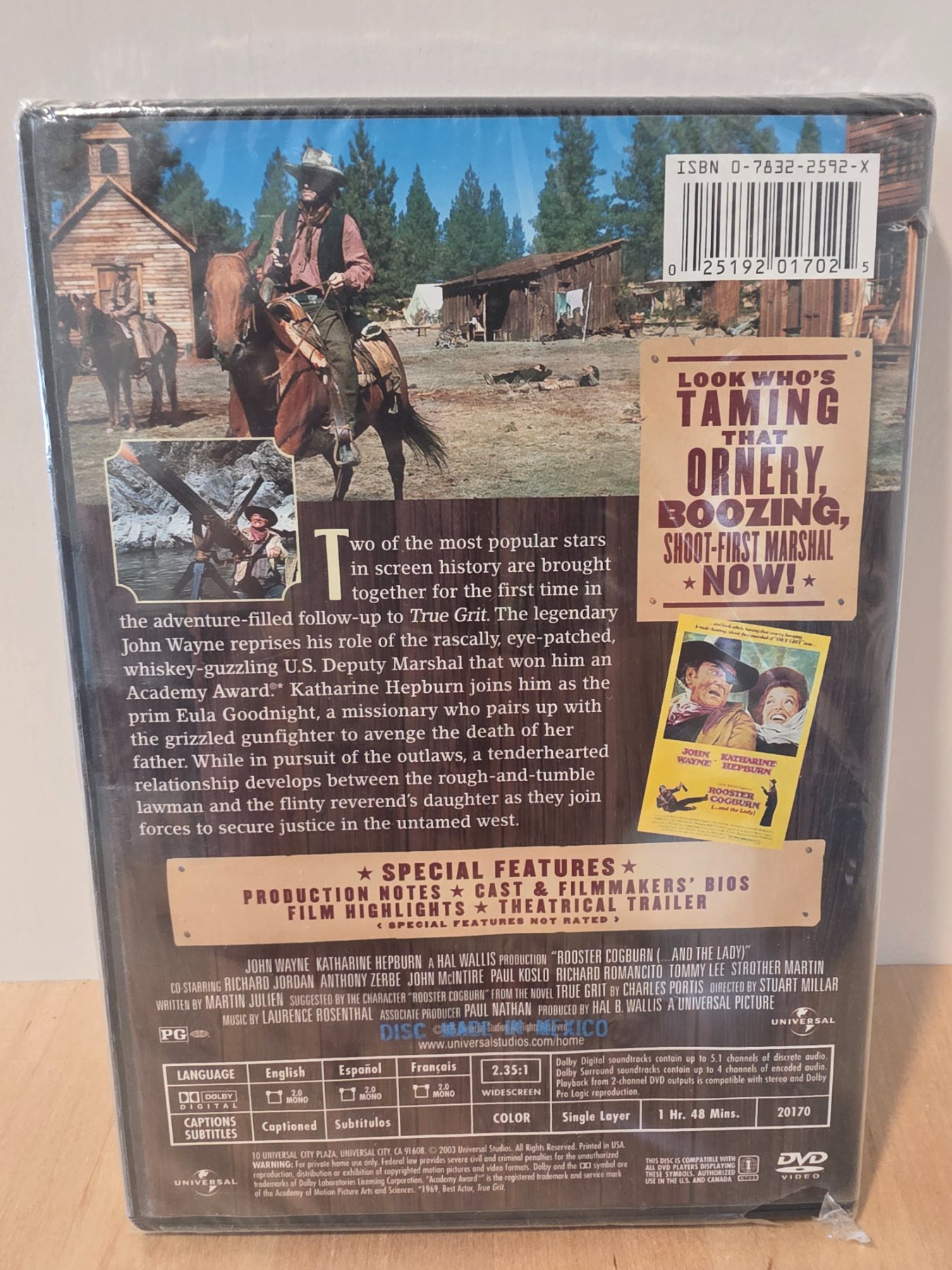 Rooster Cogburn ...and the Lady DVD John Wayne Katharine Hepburn 2003 - Image 2