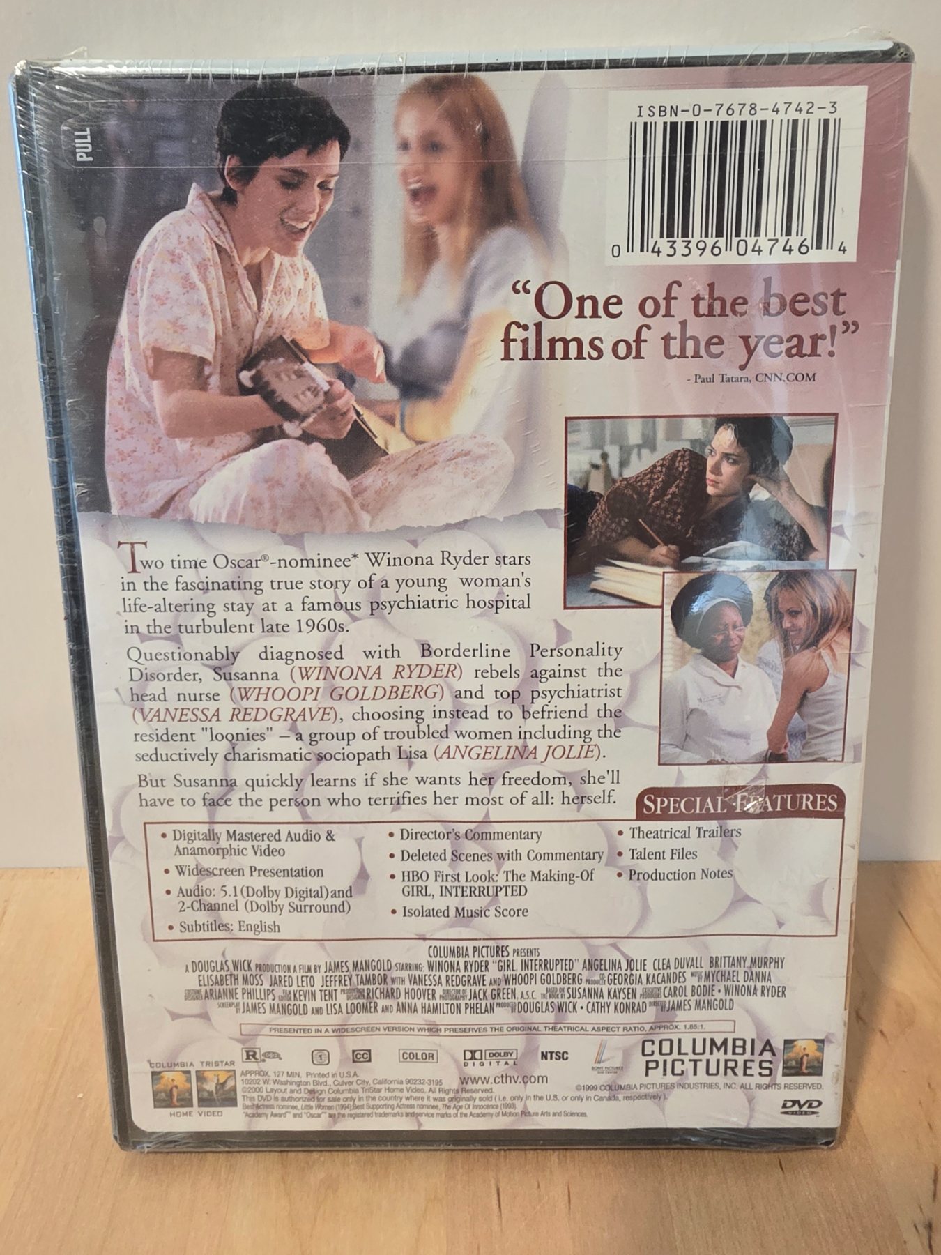 Girl, Interrupted DVD Widescreen Winona Ryder Angelina Jolie - Image 2