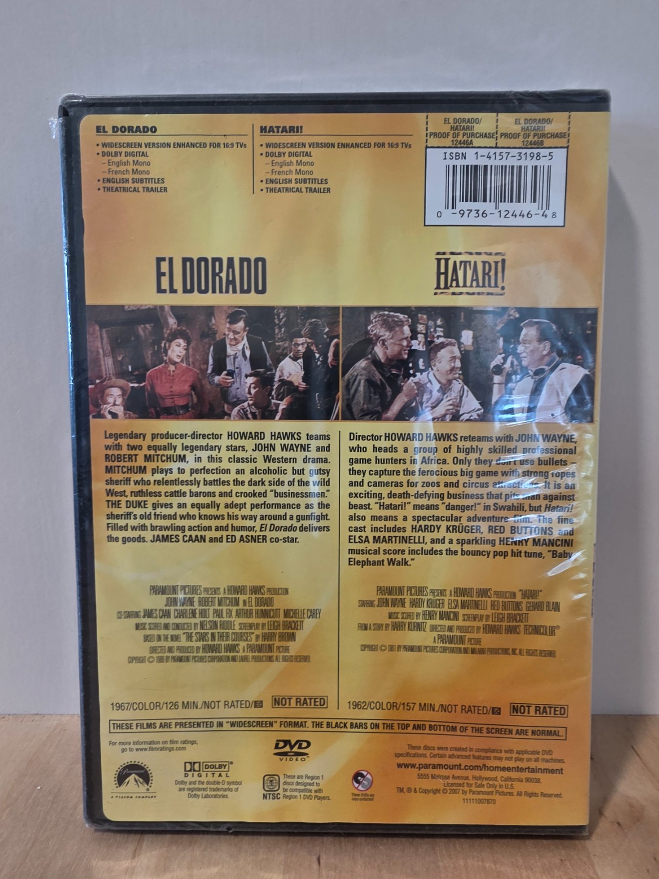 John Wayne El Dorado & Hatari! Double Feature Widescreen DVD - Image 2