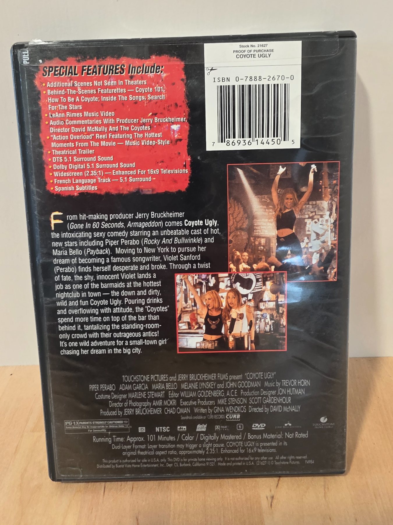Coyote Ugly DVD Widescreen PG-13 Touchstone Home Video - Image 2