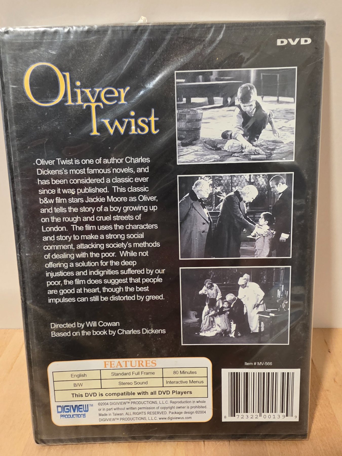 Oliver Twist DVD 1933 Jackie Moore Will Cowan Digitally Remastered - Image 2