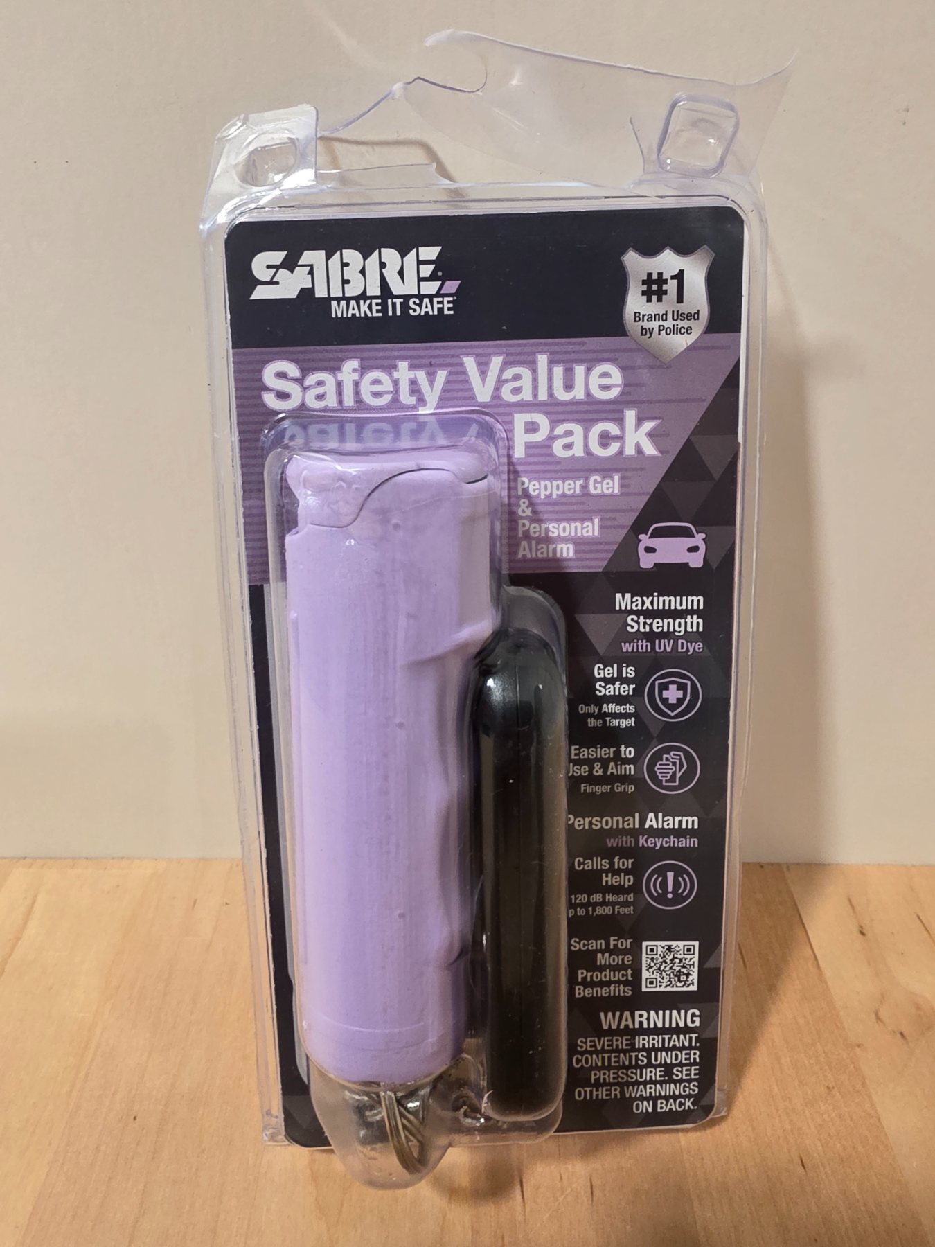SABRE Safety Value Pack Lavender Pepper Gel & Personal Alarm F15LVG-PA-02