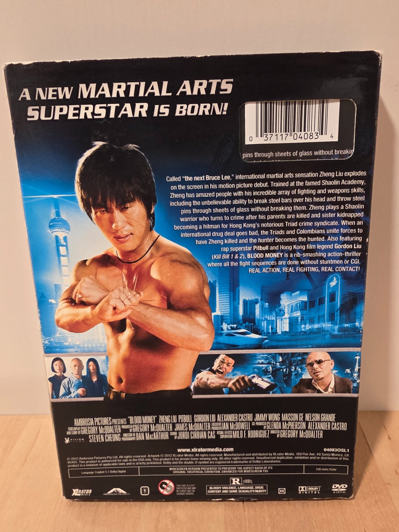 Blood Money DVD 2012 Zheng Liu Pitbull Gordon Liu Widescreen - Image 2