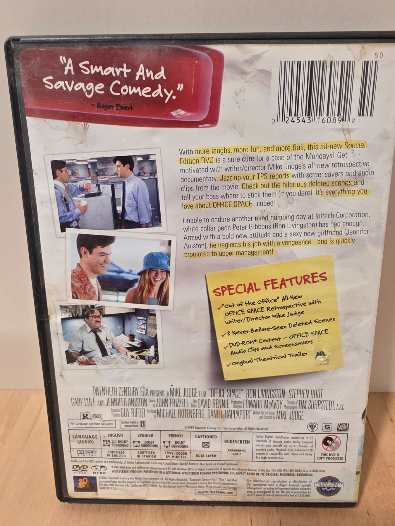 Office Space Special Edition with Flair Widescreen DVD 1999 - Image 2