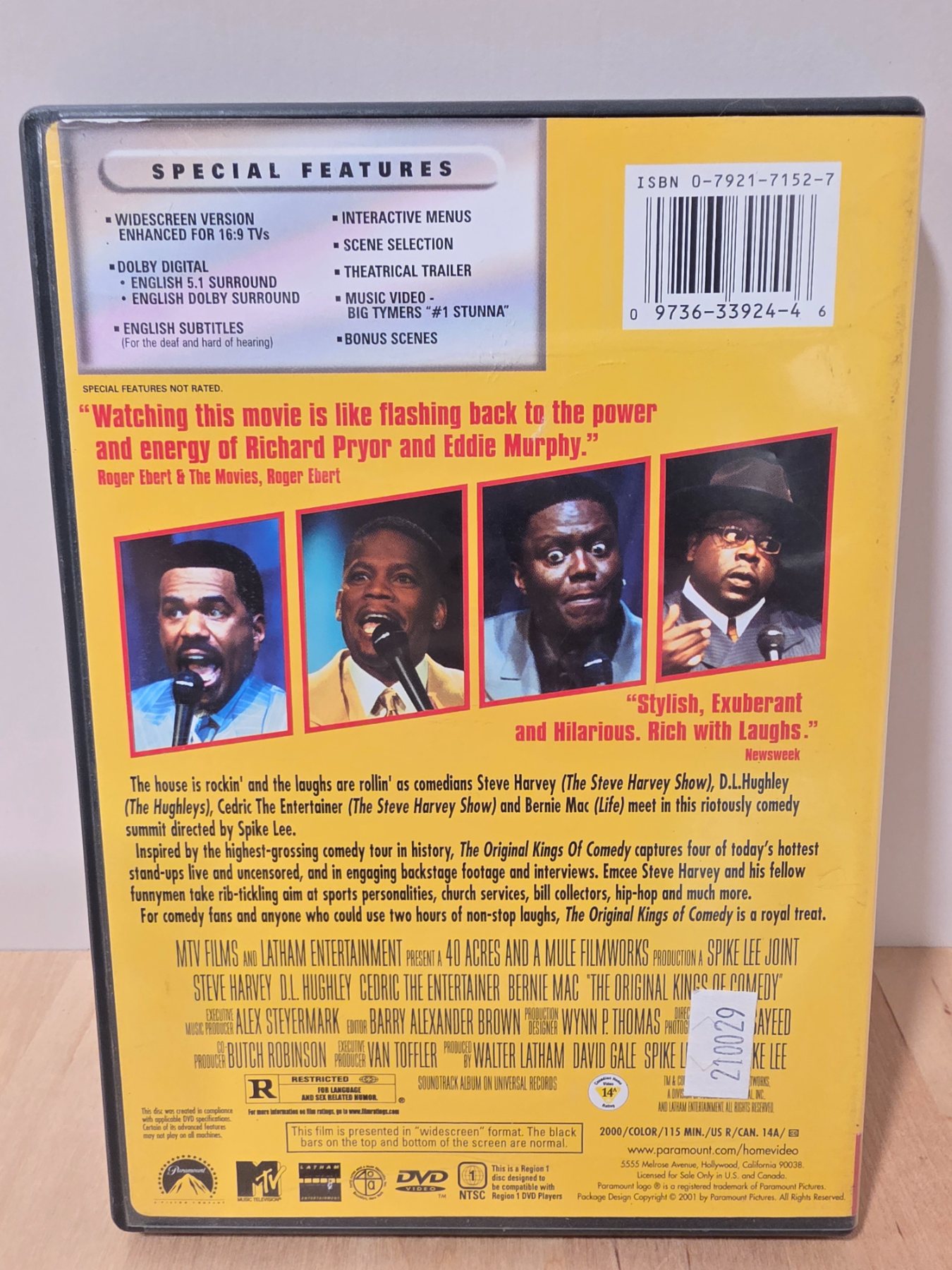 The Original Kings of Comedy DVD Widescreen Steve Harvey Bernie Mac - Image 2
