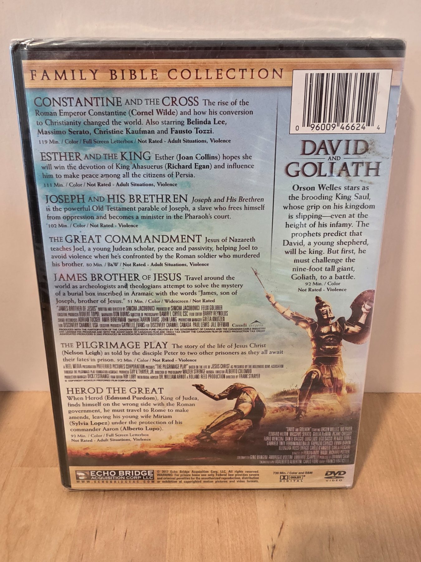 David and Goliath Family Bible Collection DVD 7 Bonus Movies Orson Welles - Image 2
