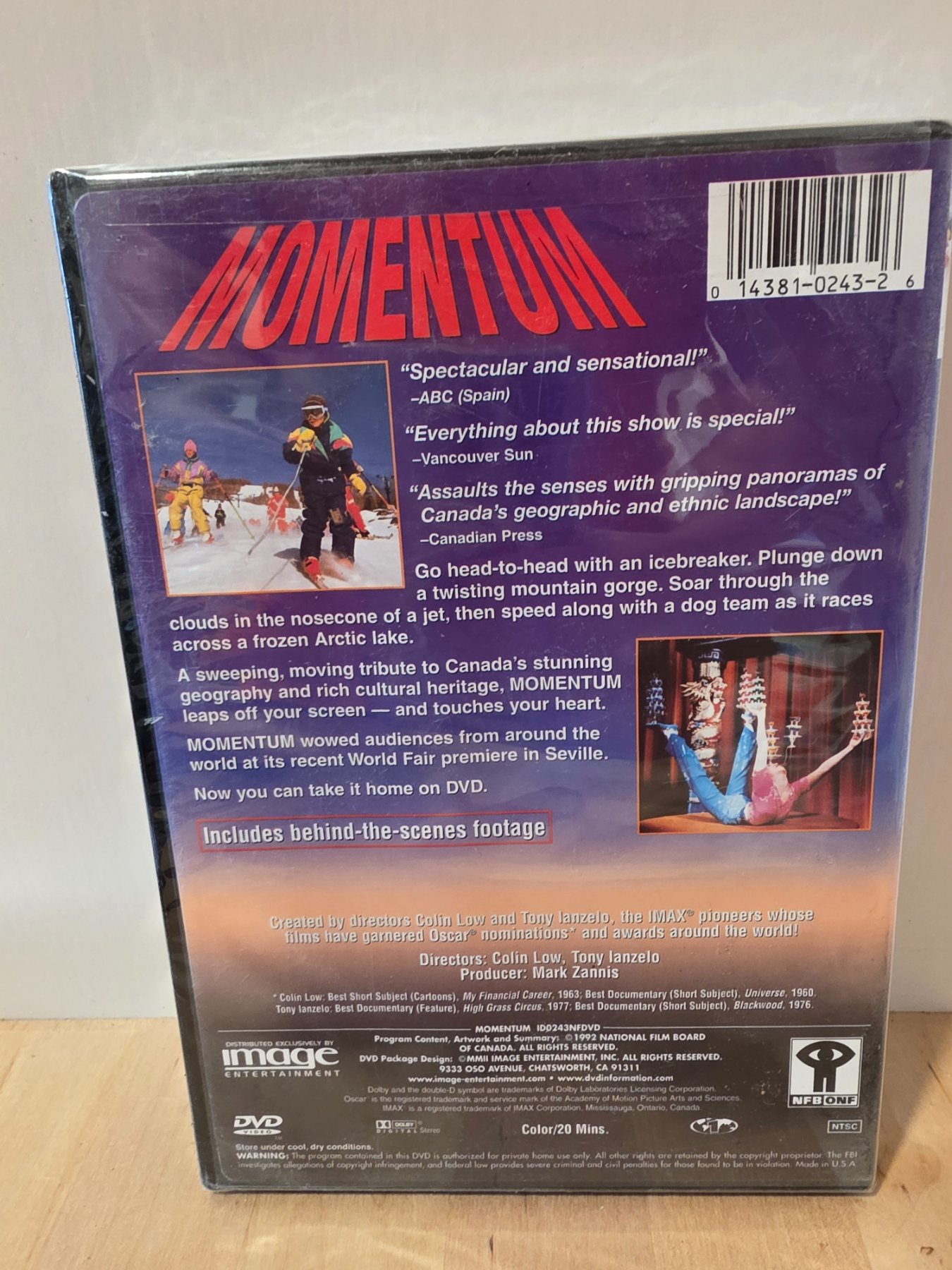 Momentum IMAX DVD Canada Documentary Colin Low Tony Ianzelo - Image 2