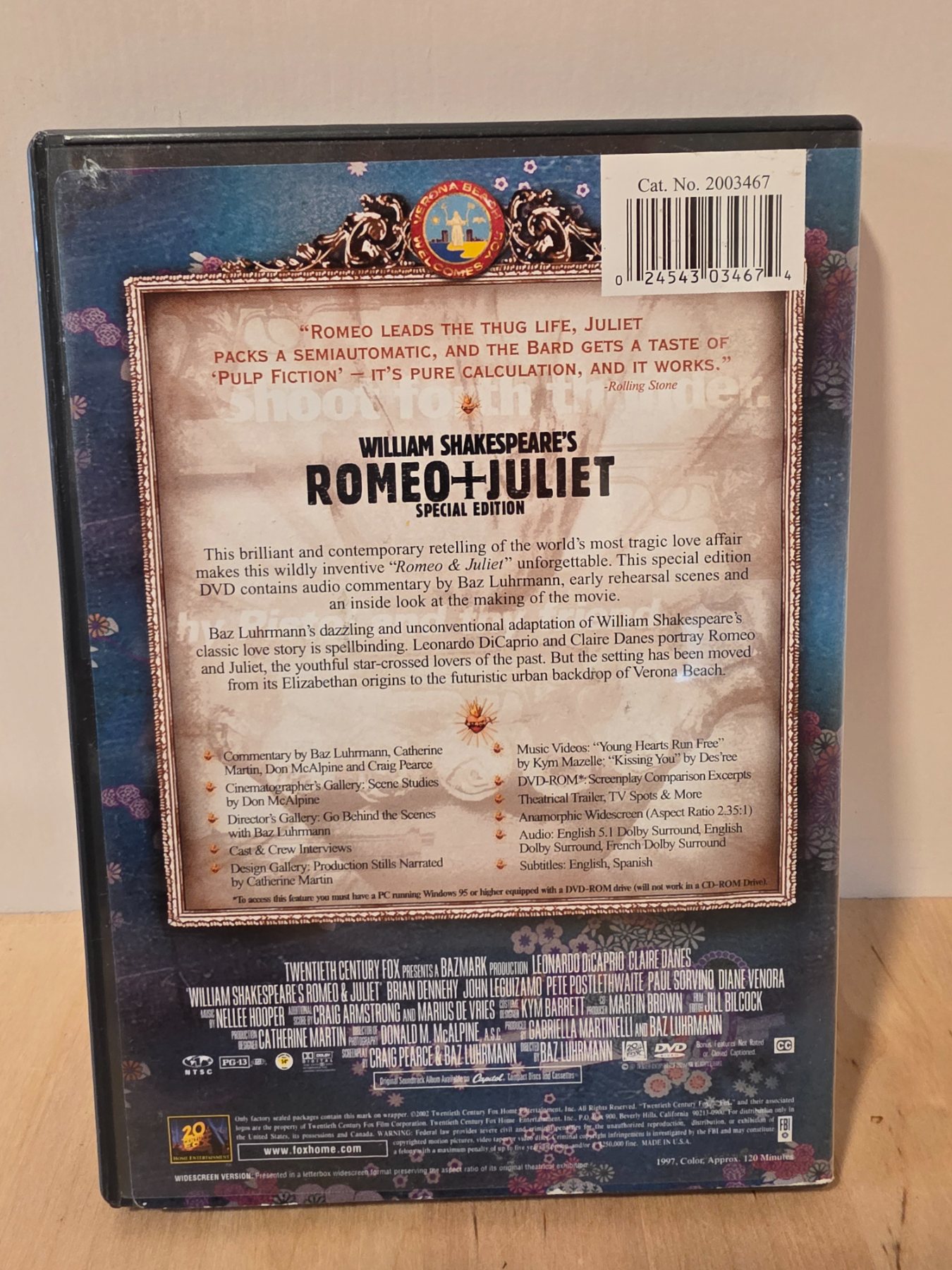 William Shakespeare's Romeo + Juliet Special Edition DVD Widescreen - Image 2