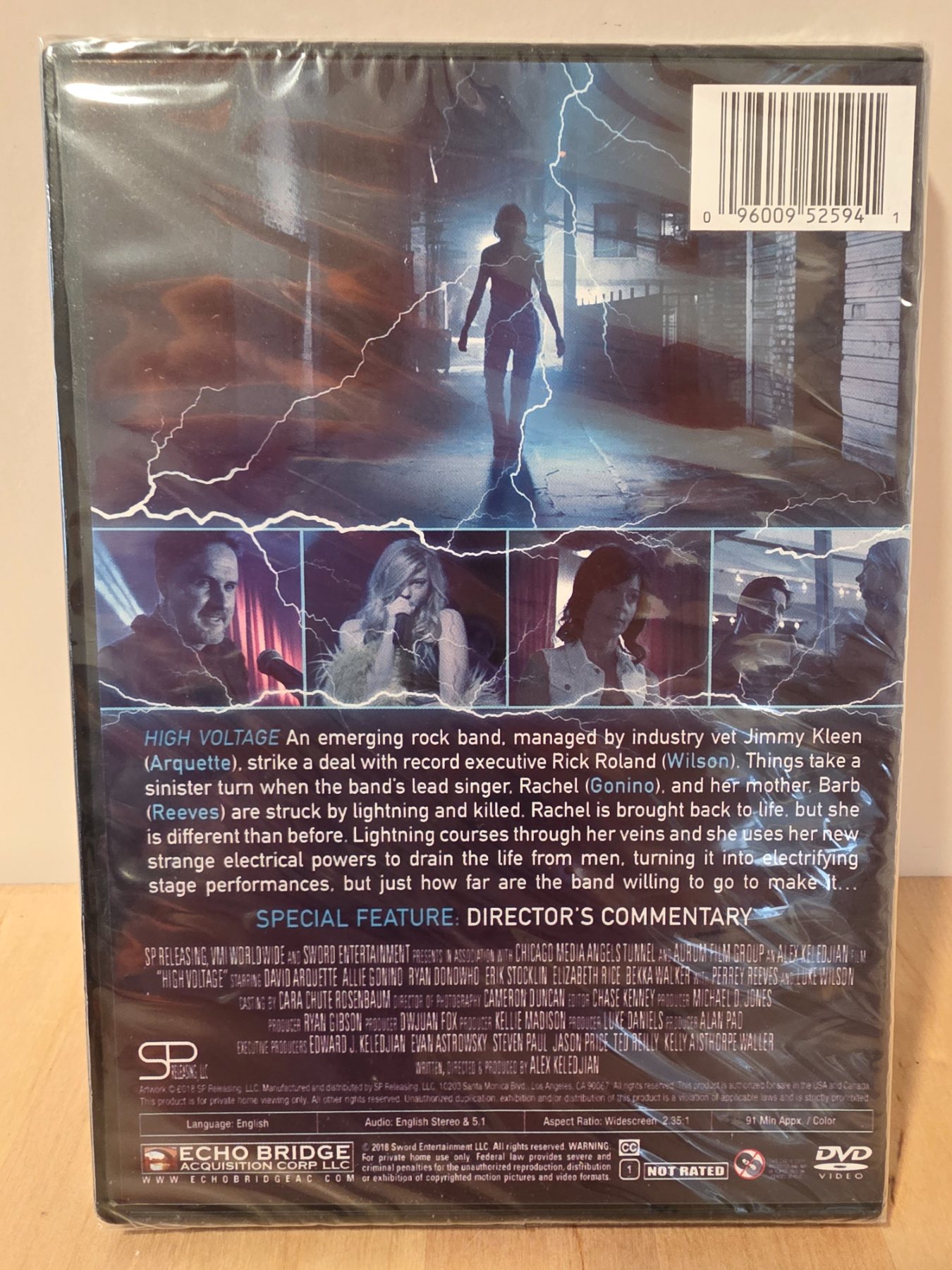 High Voltage DVD 2018 David Arquette Luke Wilson Digital Copy - Image 2