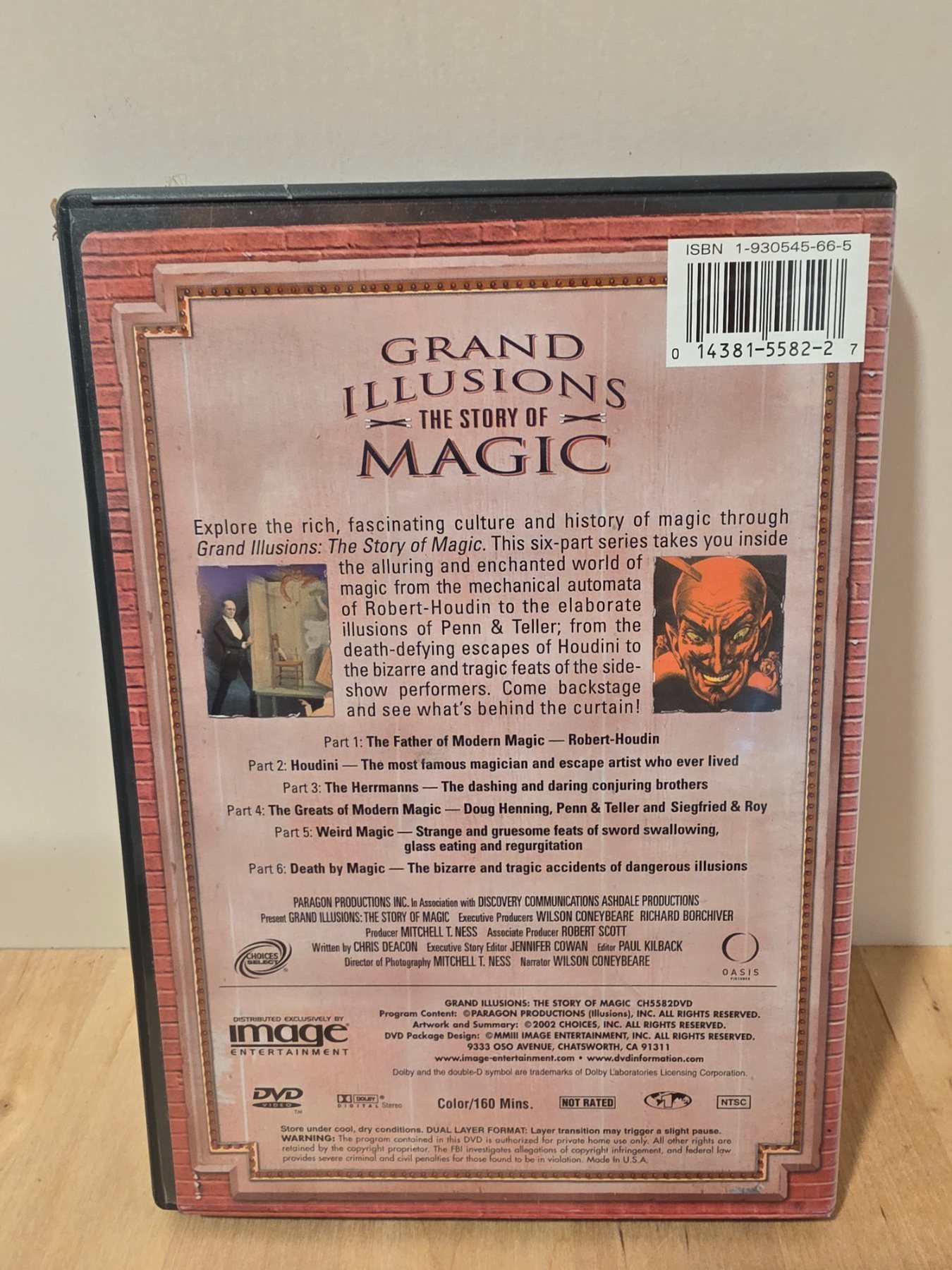 Grand Illusions: The Story of Magic DVD 2002 Documentary - Image 2